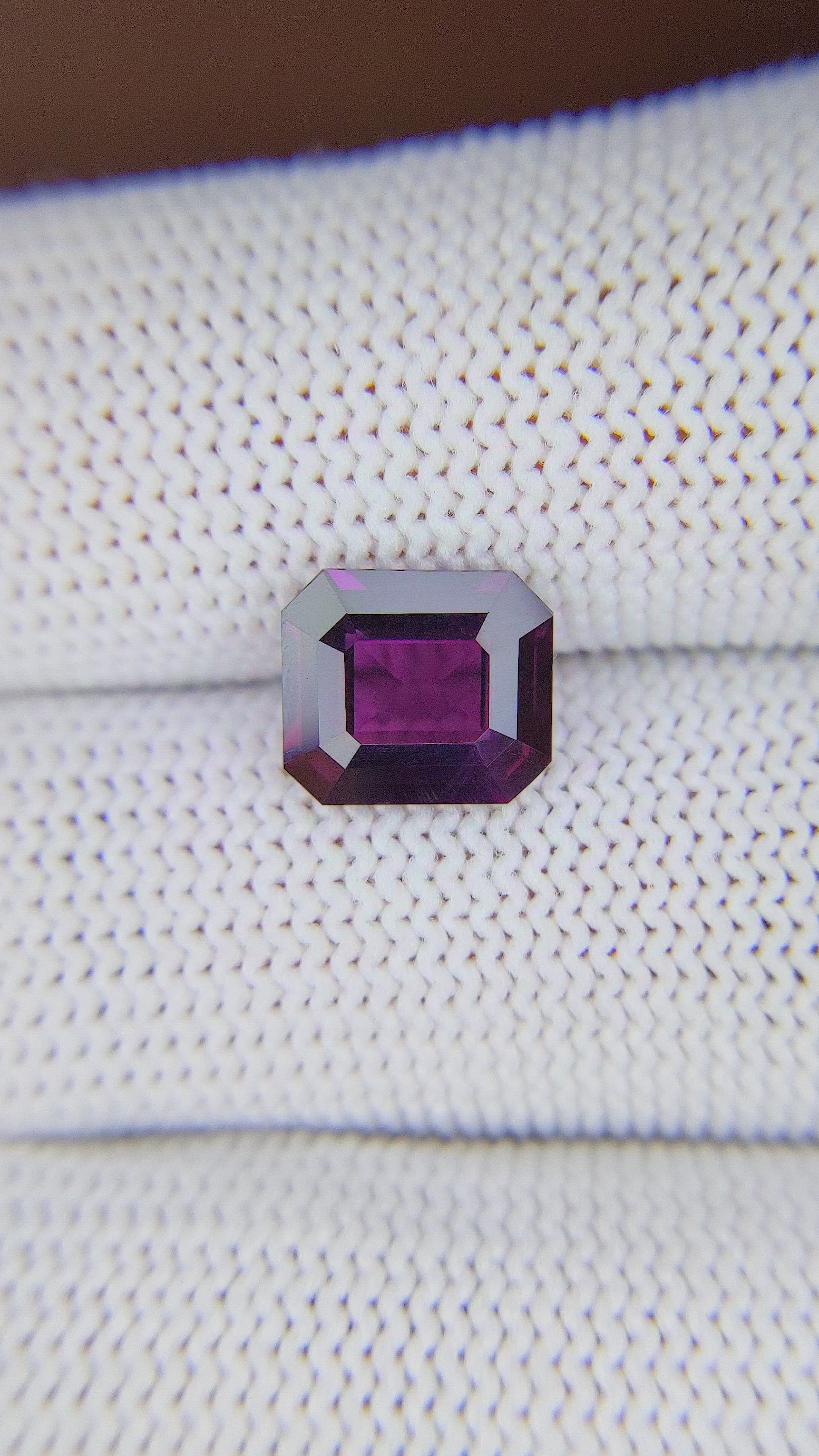 3.16 Ct. Purple Sapphire from Tanzania Size Video