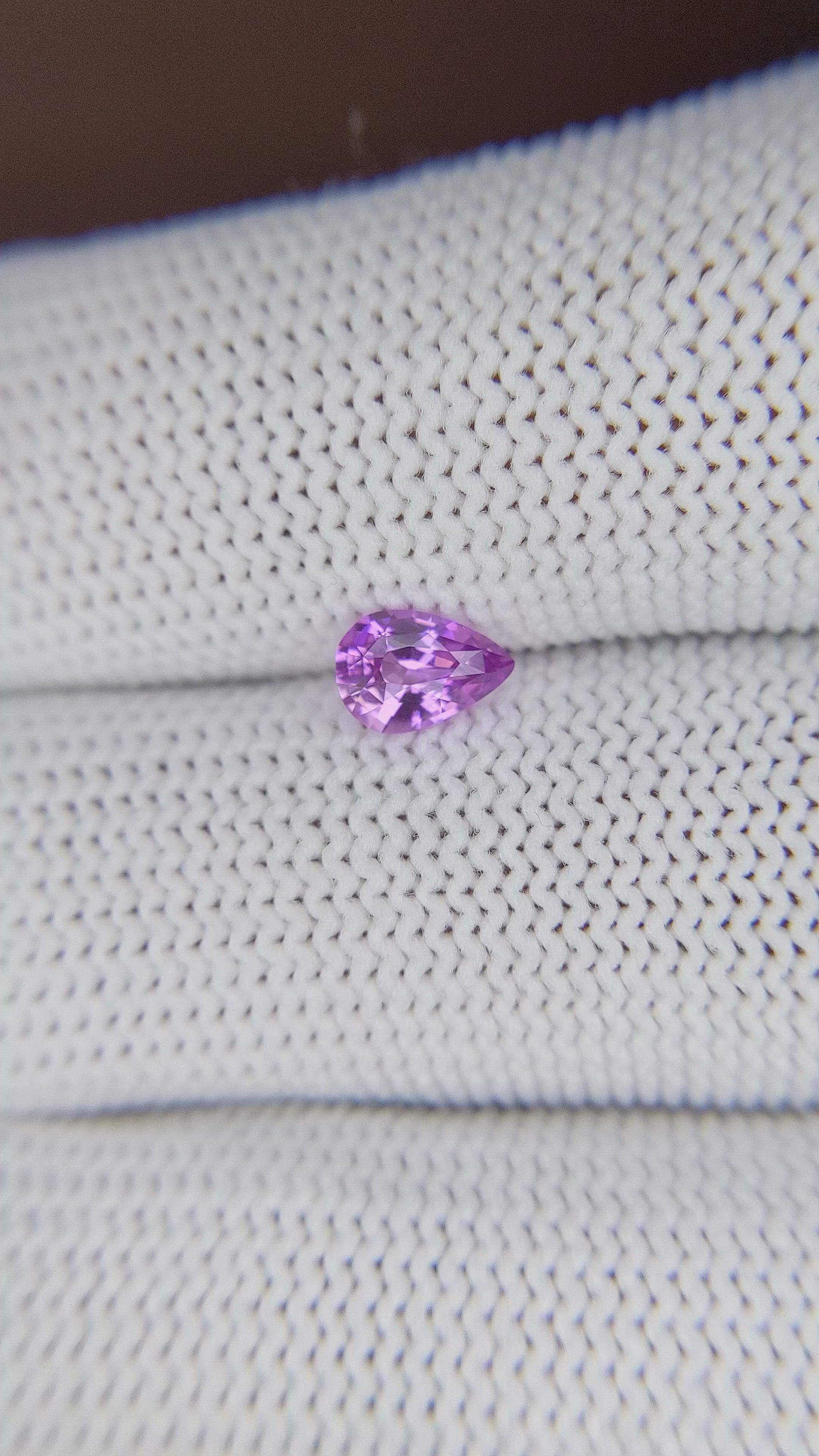 0.62 Ct. Pinkish Purple Sapphire from Tanzania Size Video