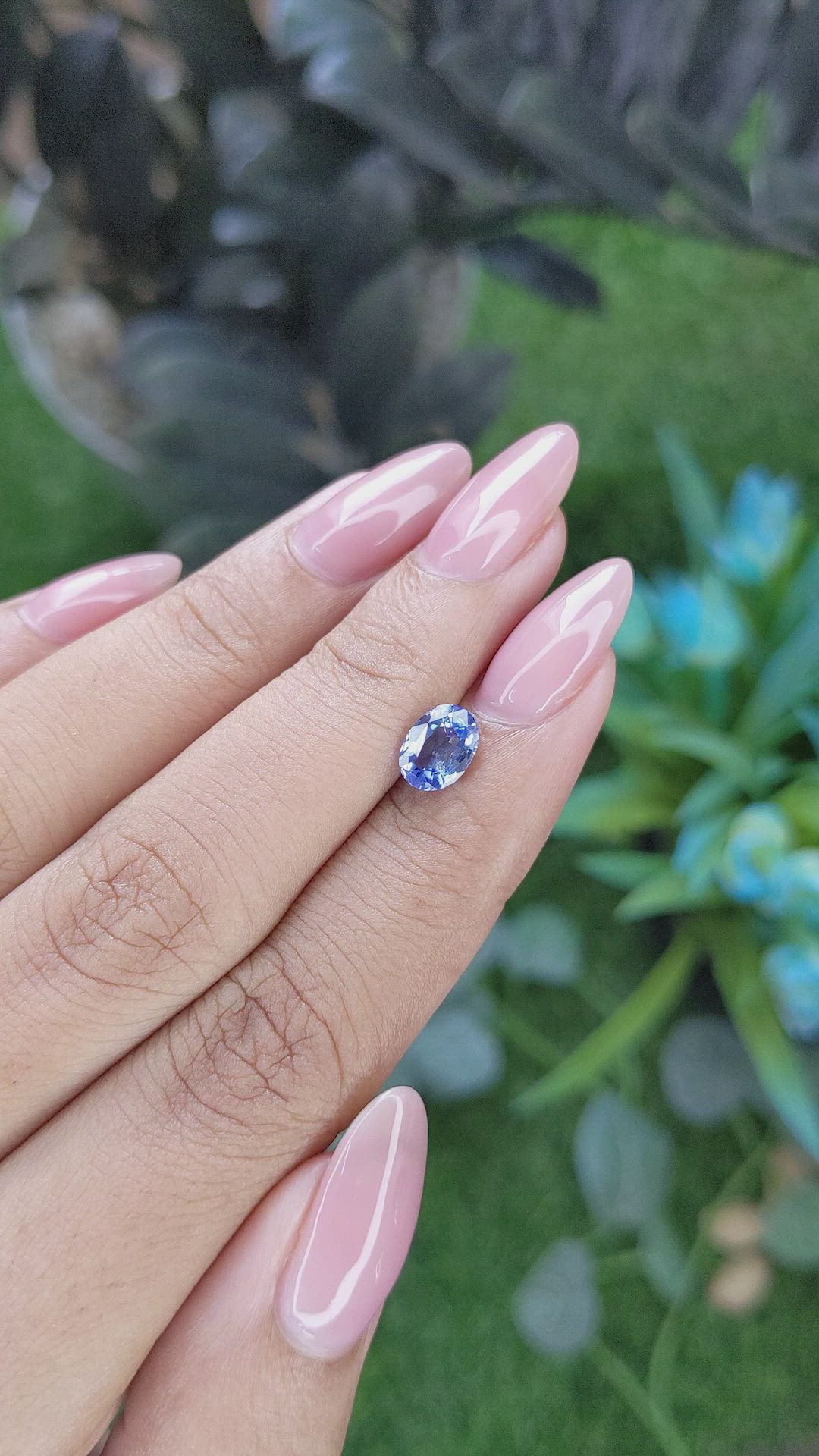 1.26 Ct. Blue Sapphire from Tanzania Size Video