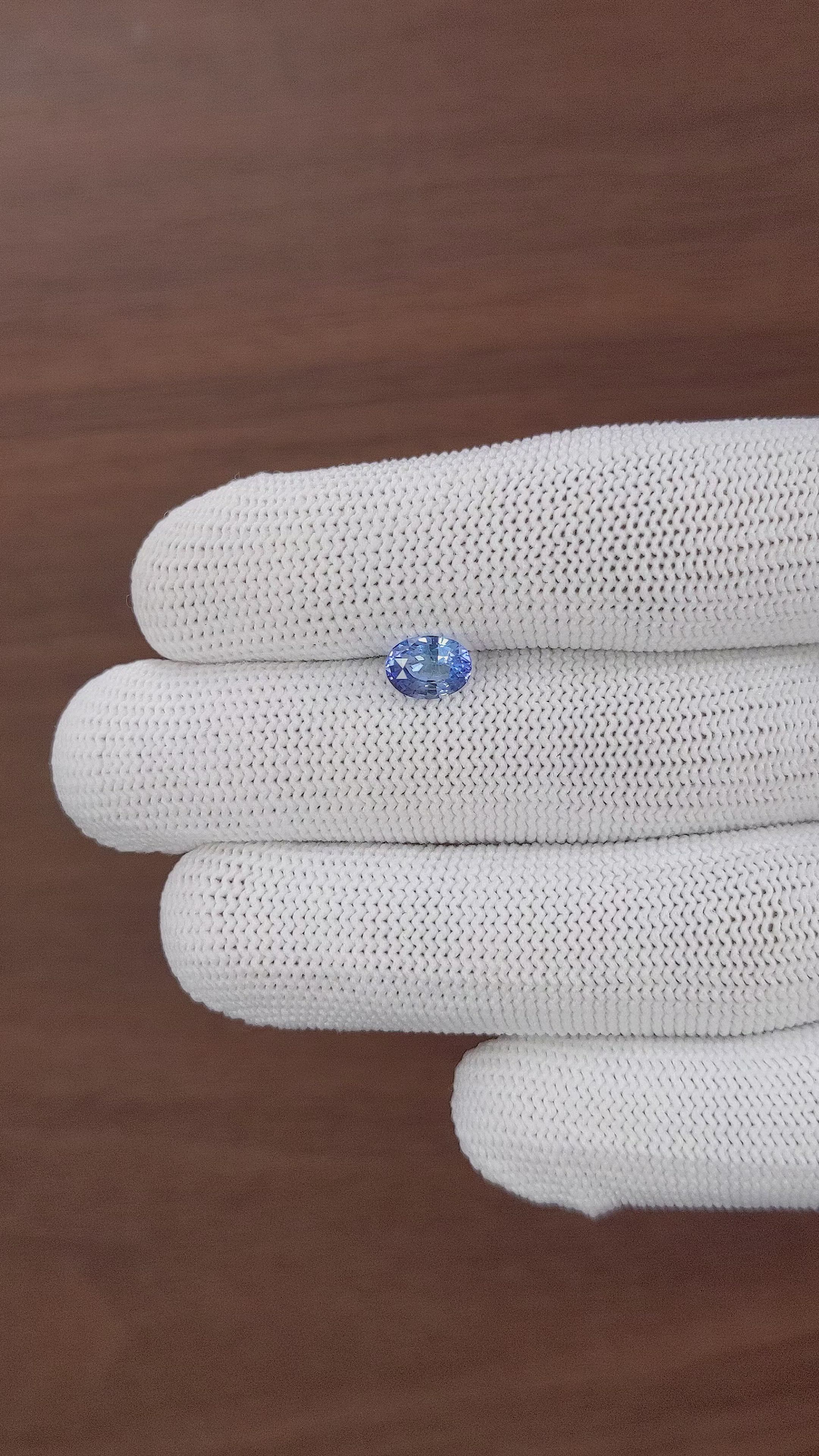 1.26 Ct. Blue Sapphire from Tanzania Size Video
