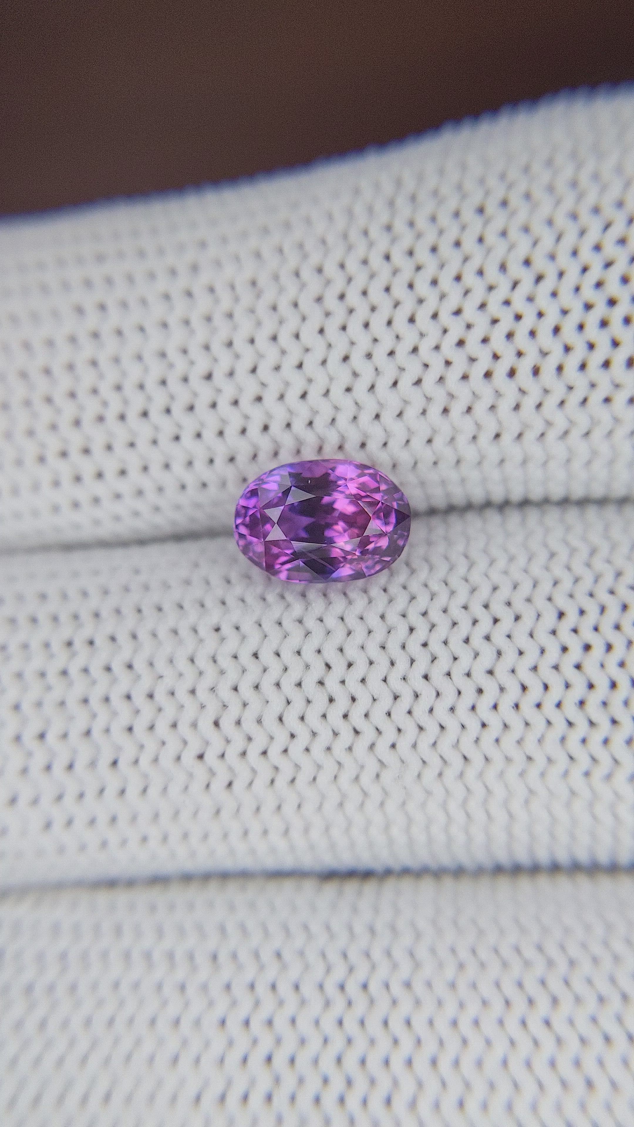 2.35 Ct. Bluish Purple Sapphire from Tanzania Size Video