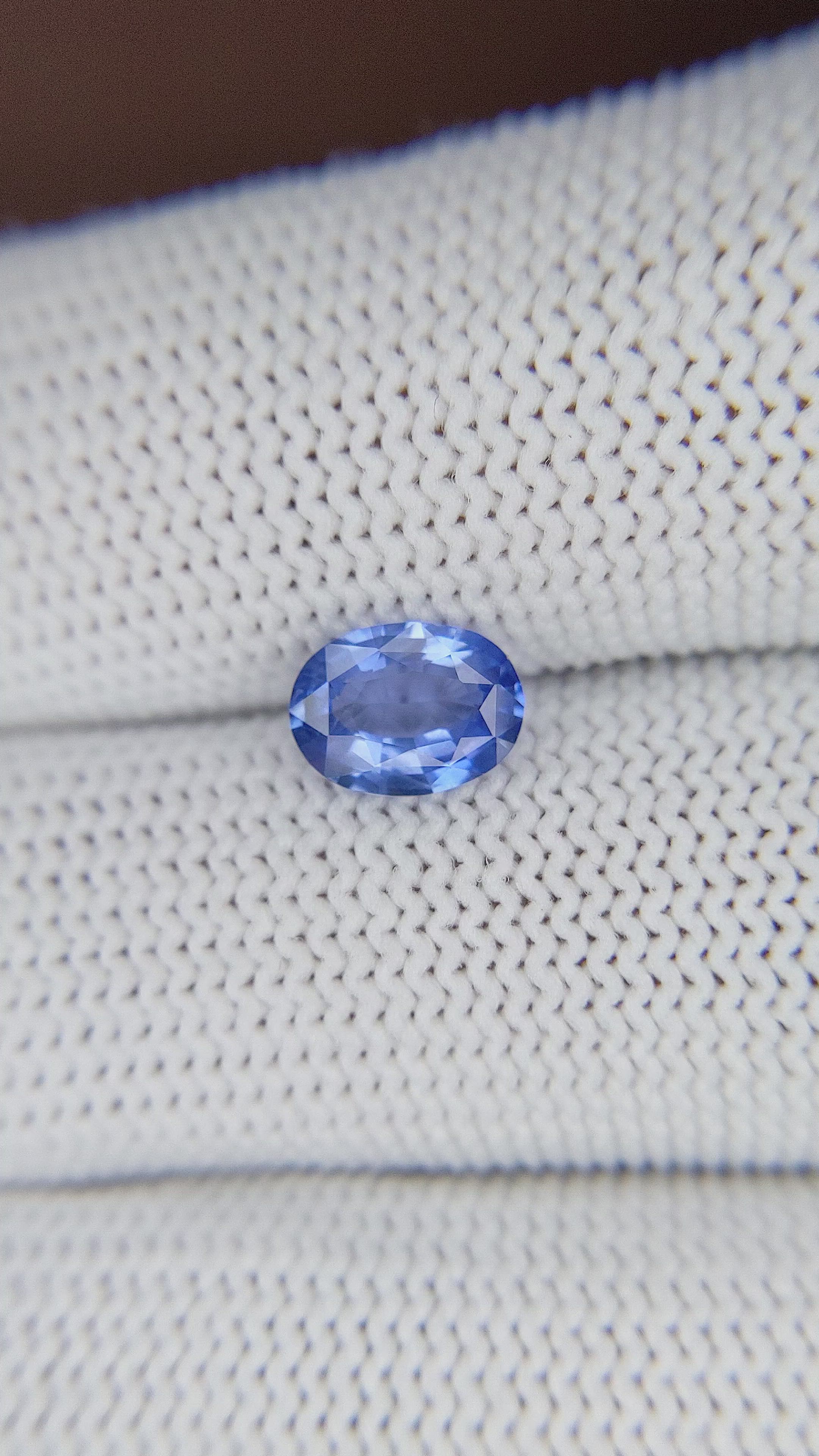 1.22 Ct. Blue Sapphire from Tanzania Size Video