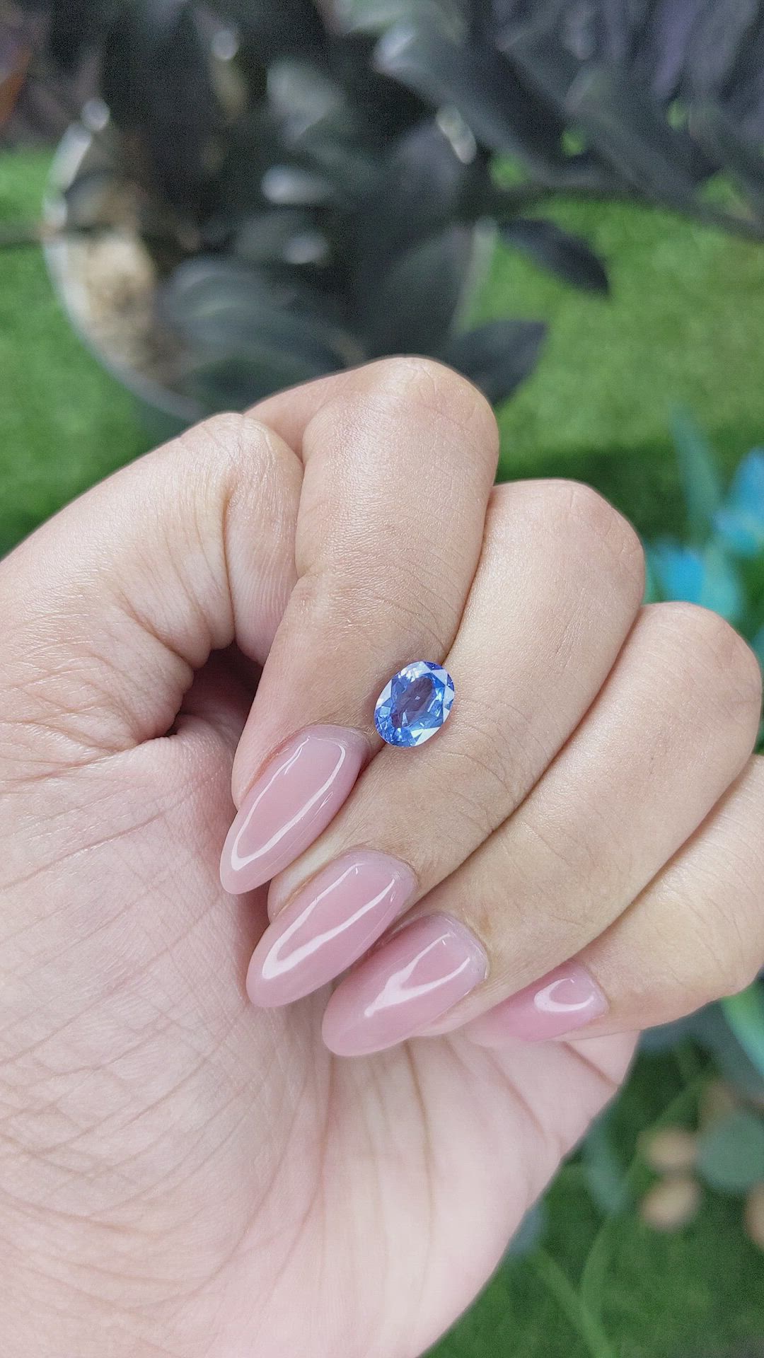 1.22 Ct. Blue Sapphire from Tanzania Size Video
