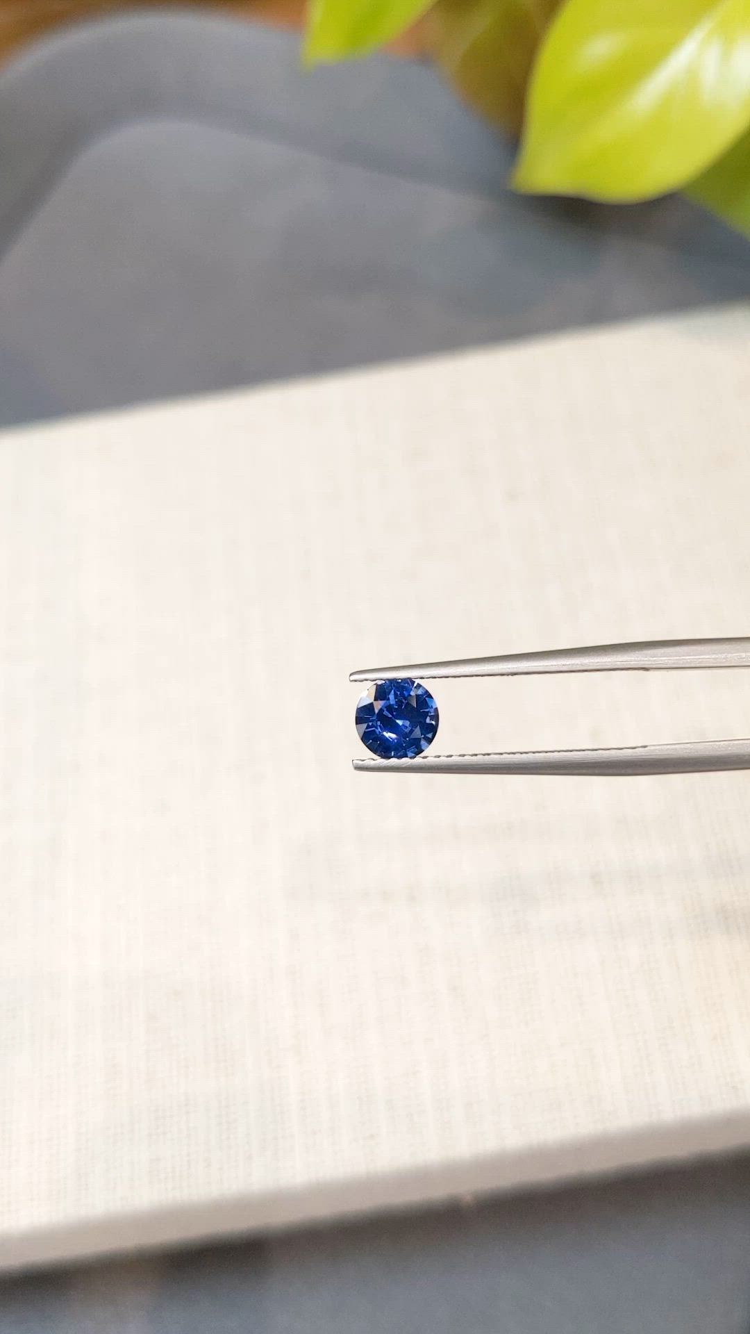0.73 Ct. Blue Sapphire from Ceylon (Sri Lanka) Size Video