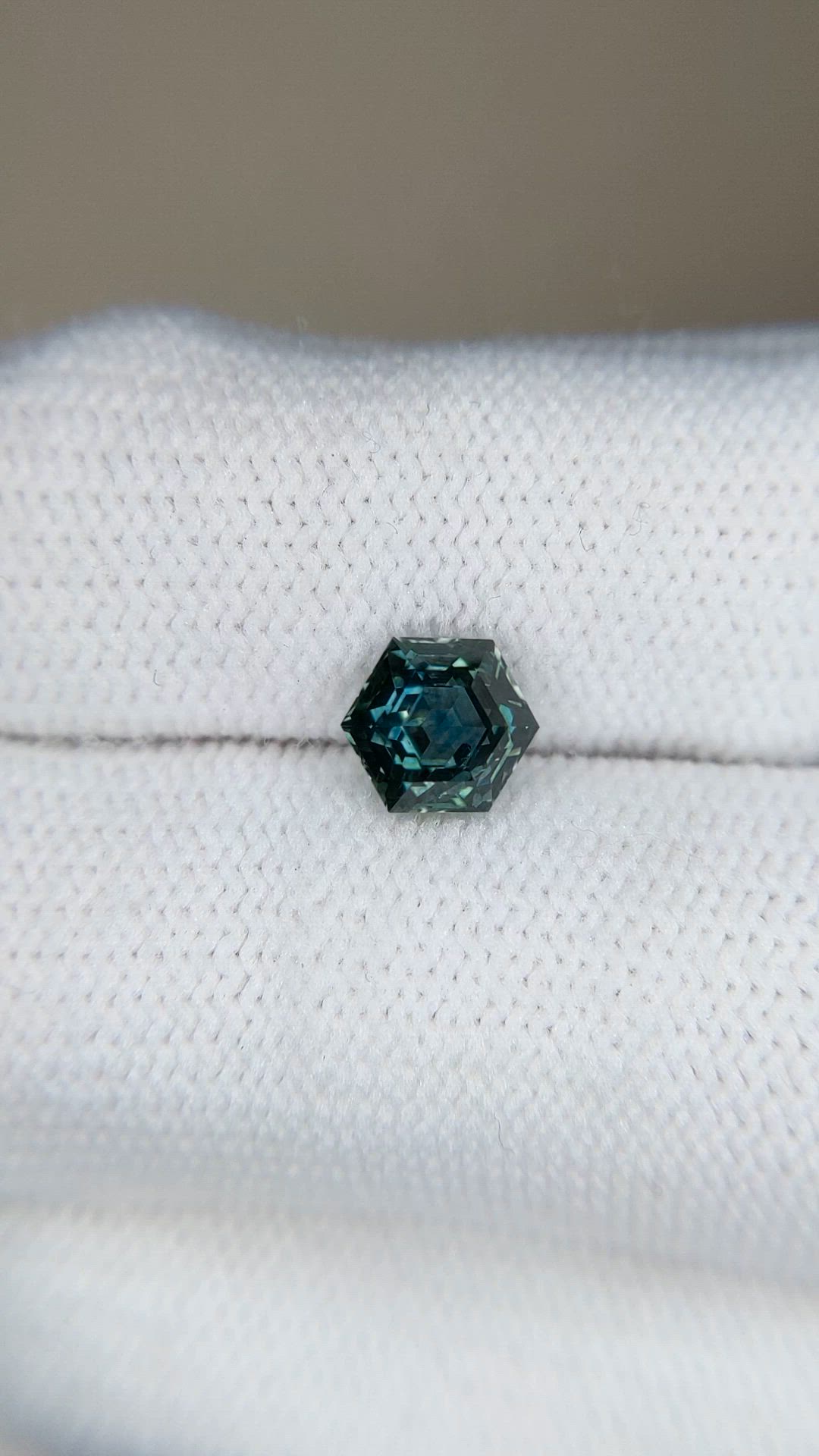 1.46 Ct. Bluish Green Sapphire from Montana Size Video