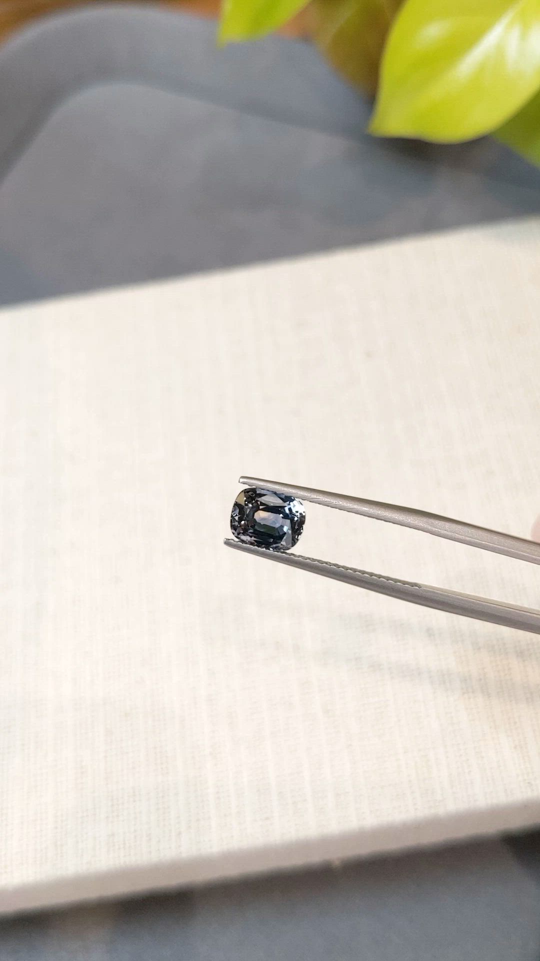 1.98 Ct. Purplish Blue Sapphire from Montana Size Video