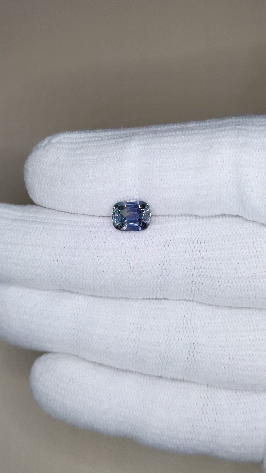 1.98 Ct. Purplish Blue Sapphire from Montana Size Video