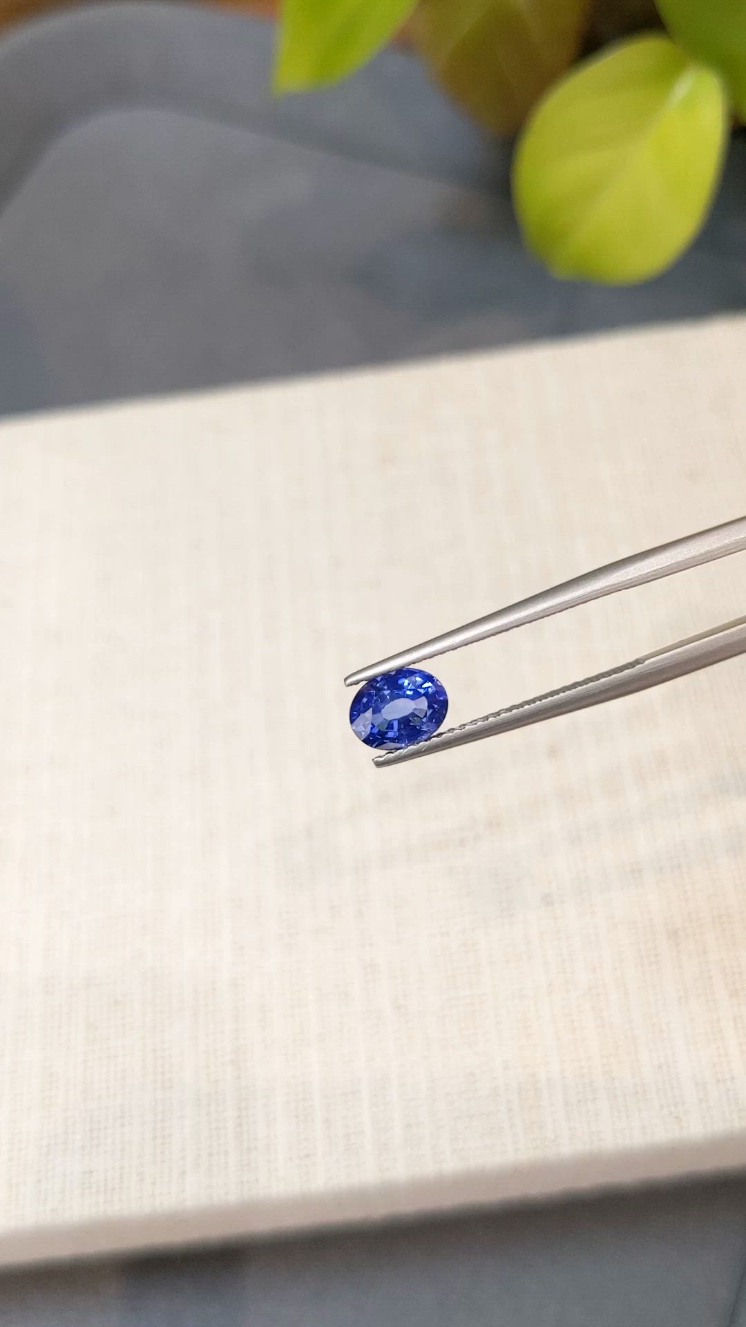 1.62 Ct. Blue Sapphire from Ceylon (Sri Lanka) Size Video