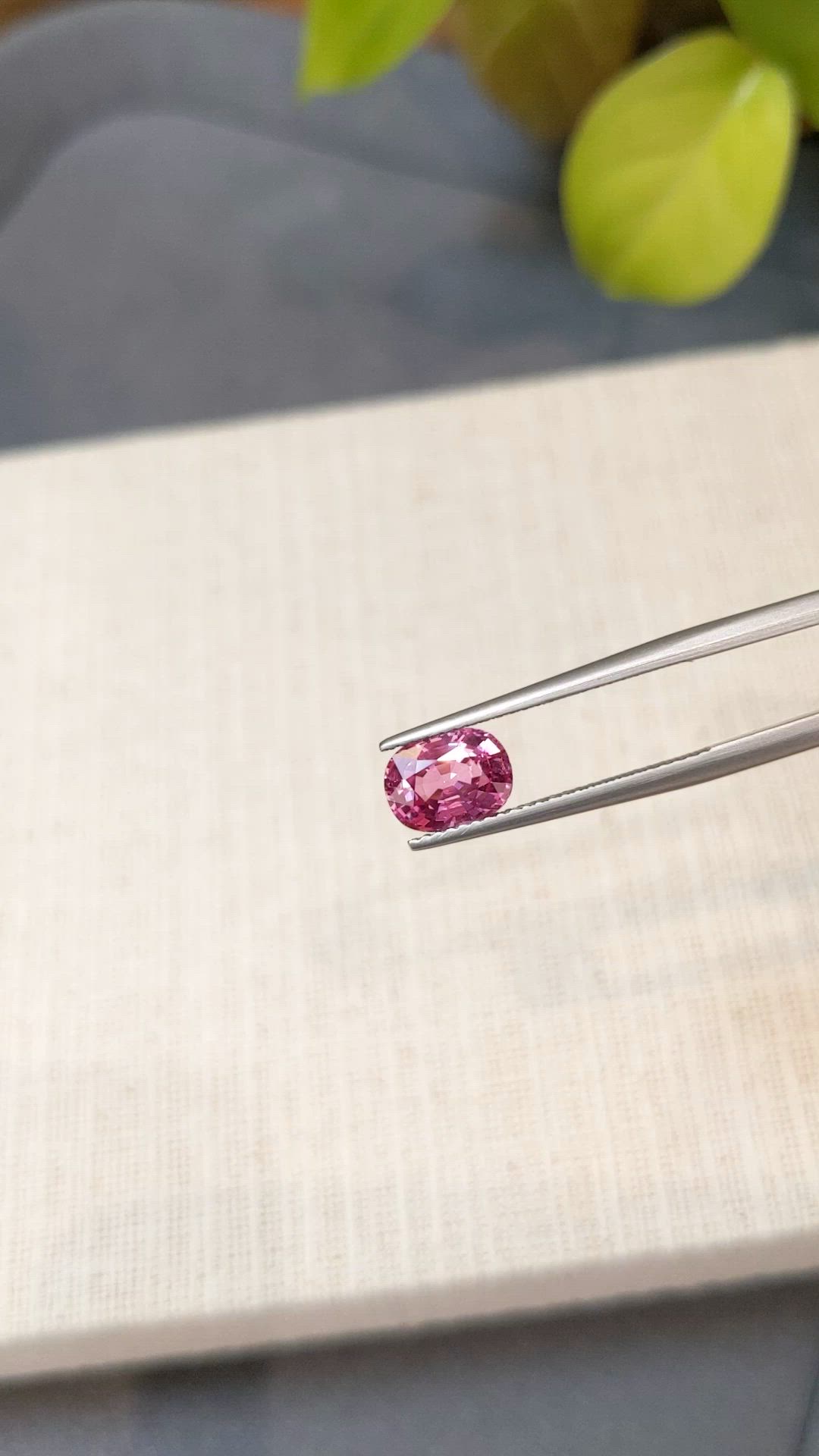 2.05 Ct. Padparadscha Sapphire from Ceylon (Sri Lanka) Size Video