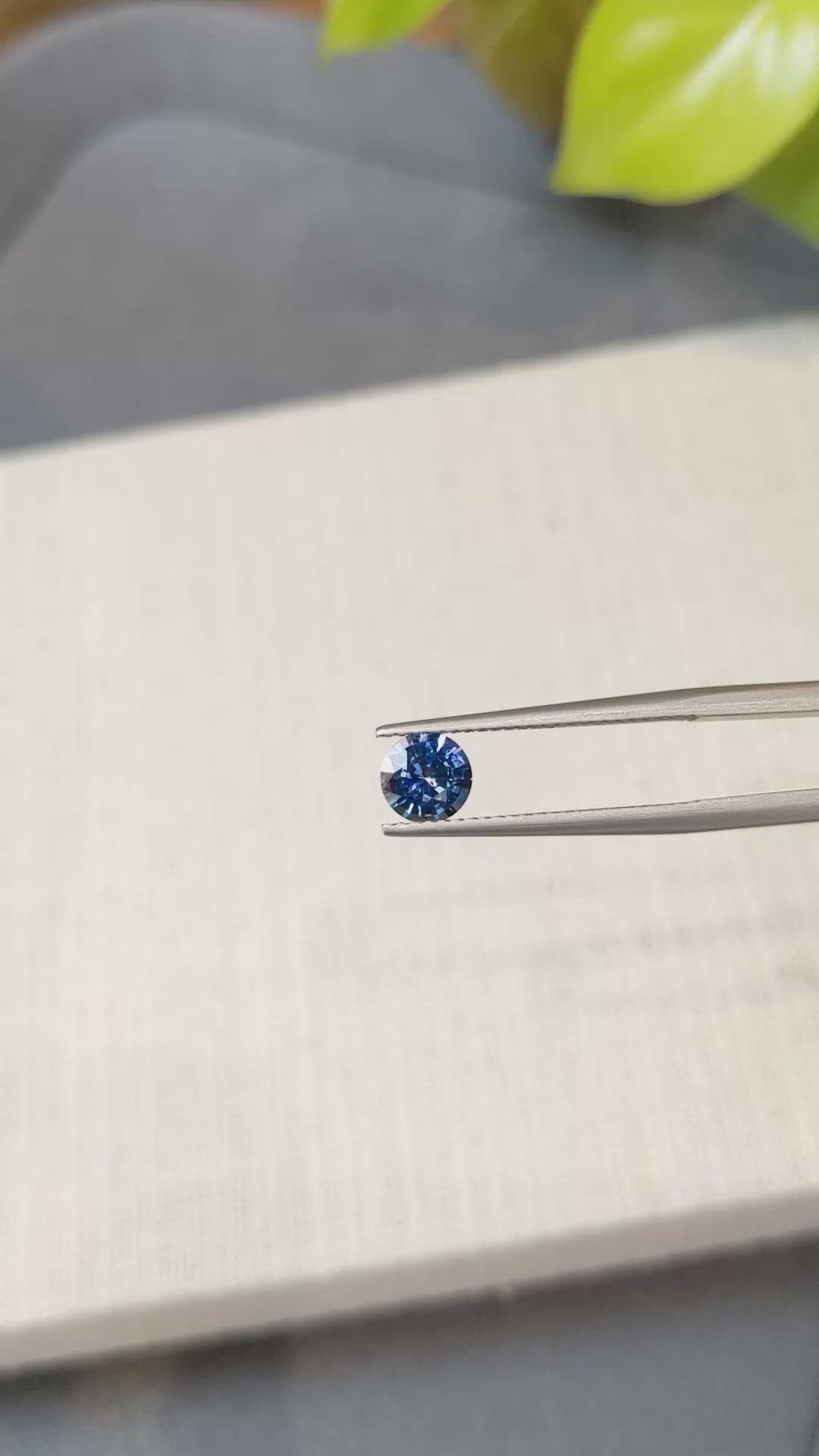 0.93 Ct. Blue Sapphire from Ceylon (Sri Lanka) Size Video