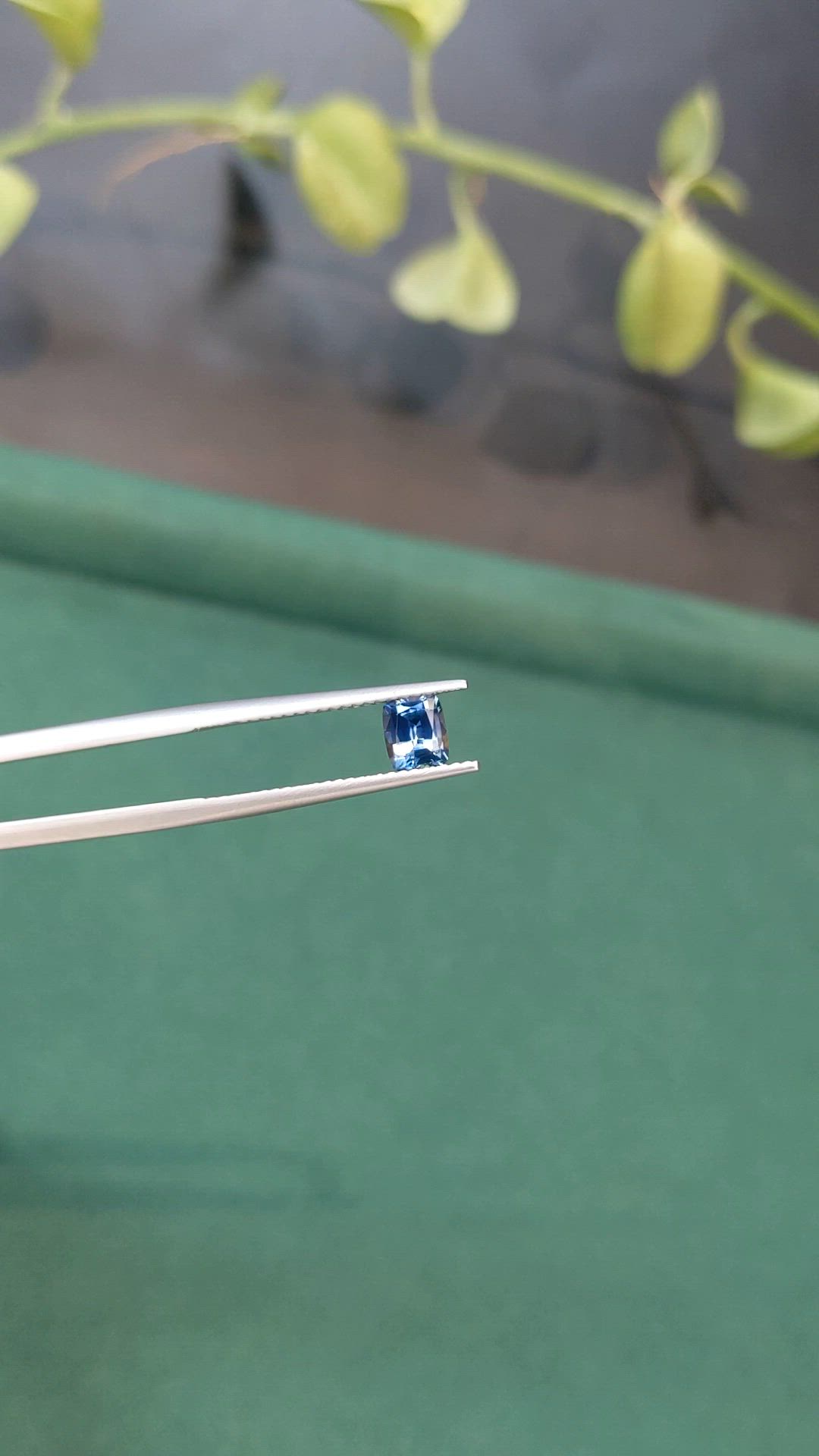 0.70 Ct. Blue Sapphire from Montana Size Video