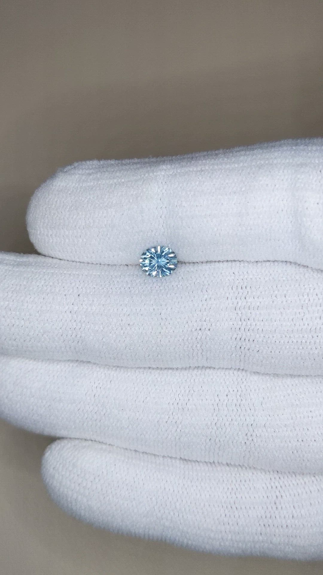 0.76 Ct. Greenish Blue Sapphire from Montana Size Video