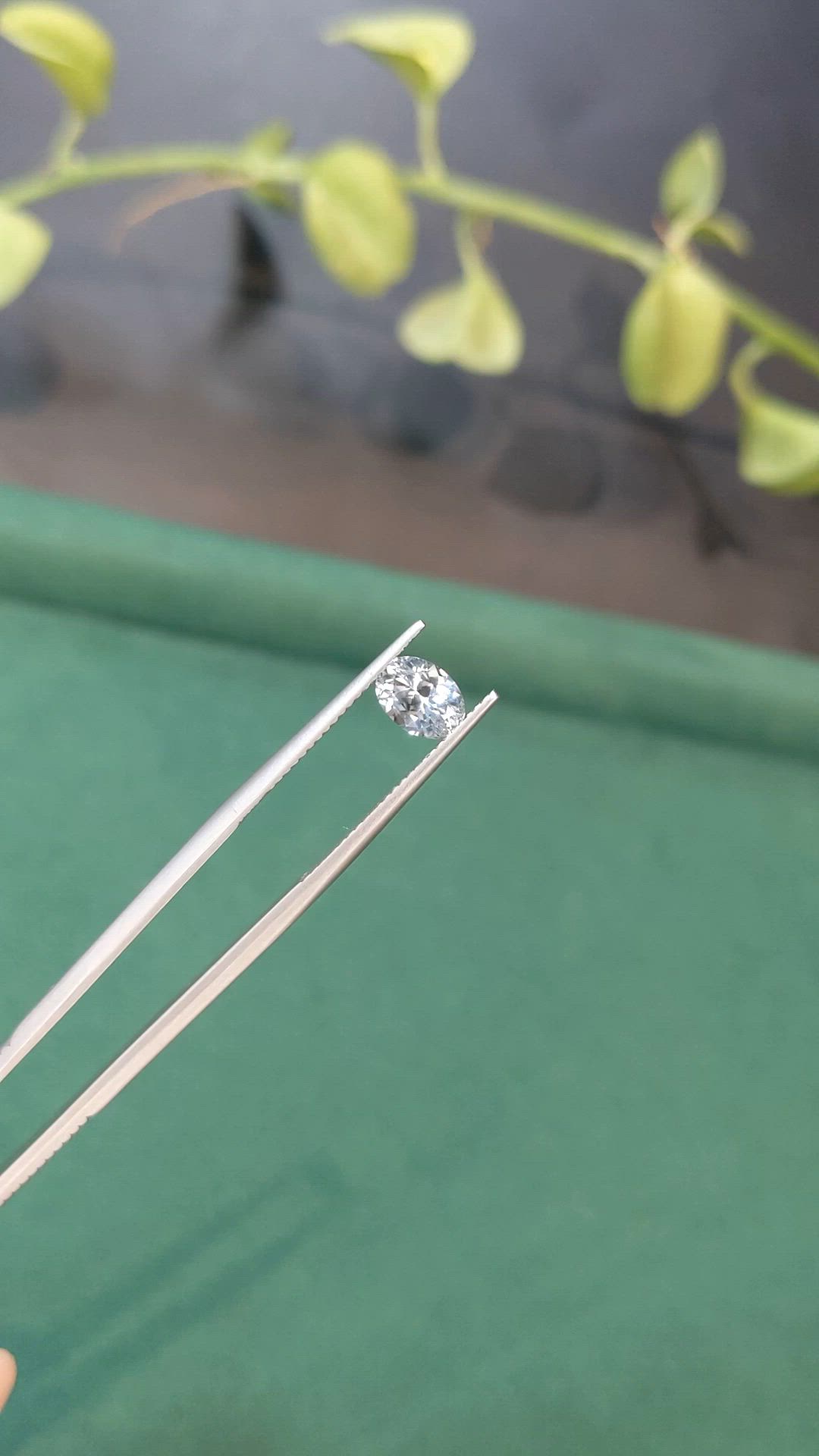 1.10 Ct. White Sapphire from Montana Size Video