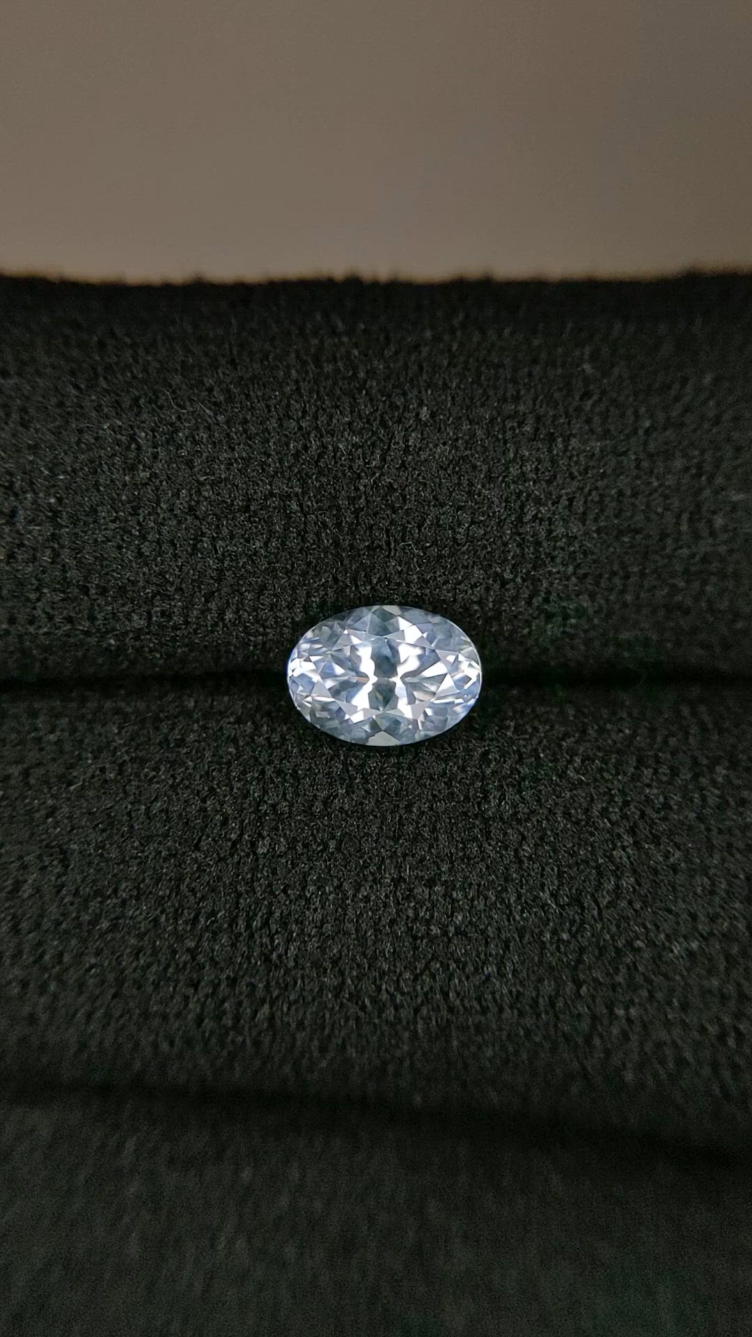 1.10 Ct. White Sapphire from Montana Size Video