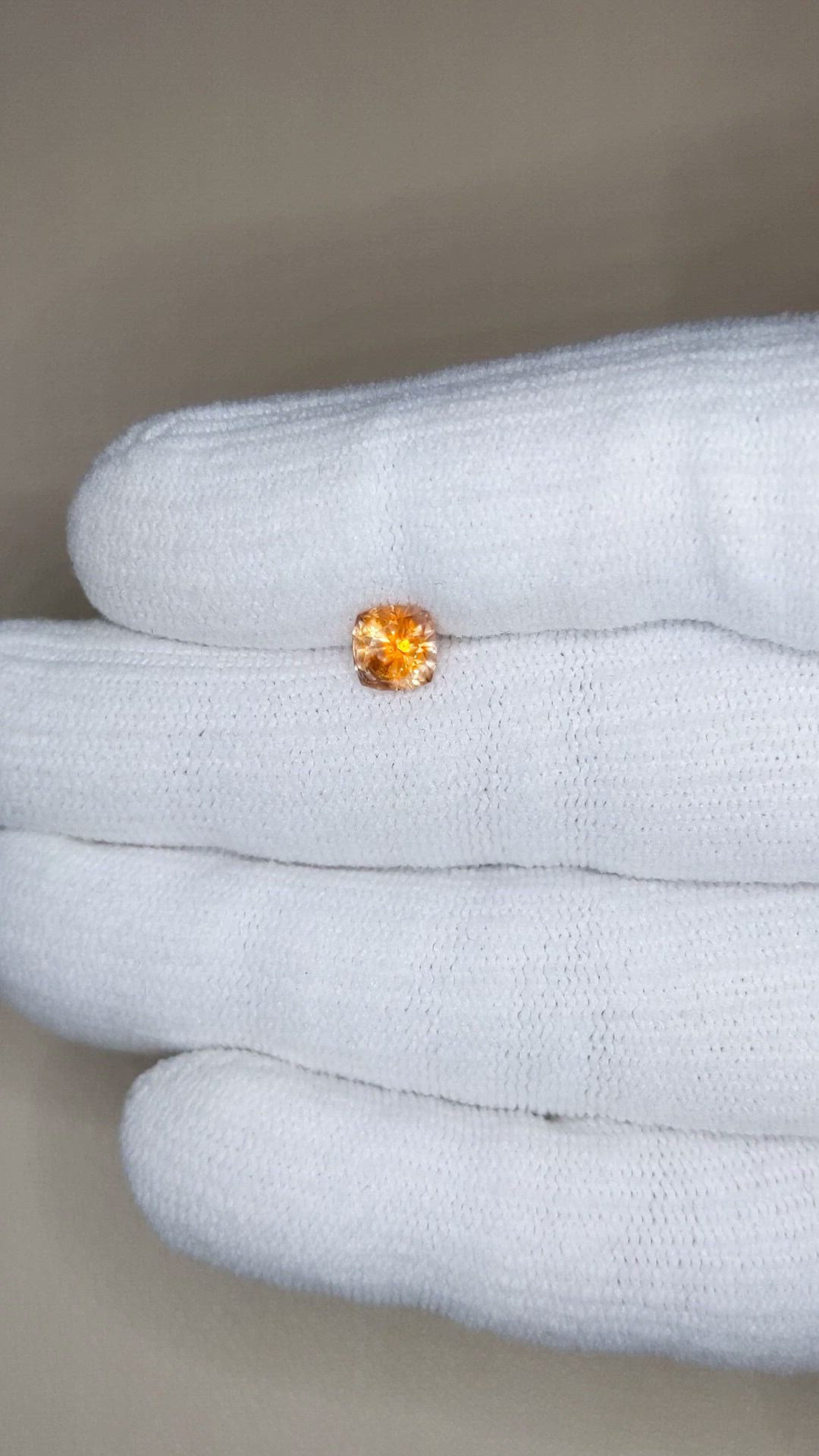 1.02 Ct. Orange Sapphire from Montana Size Video