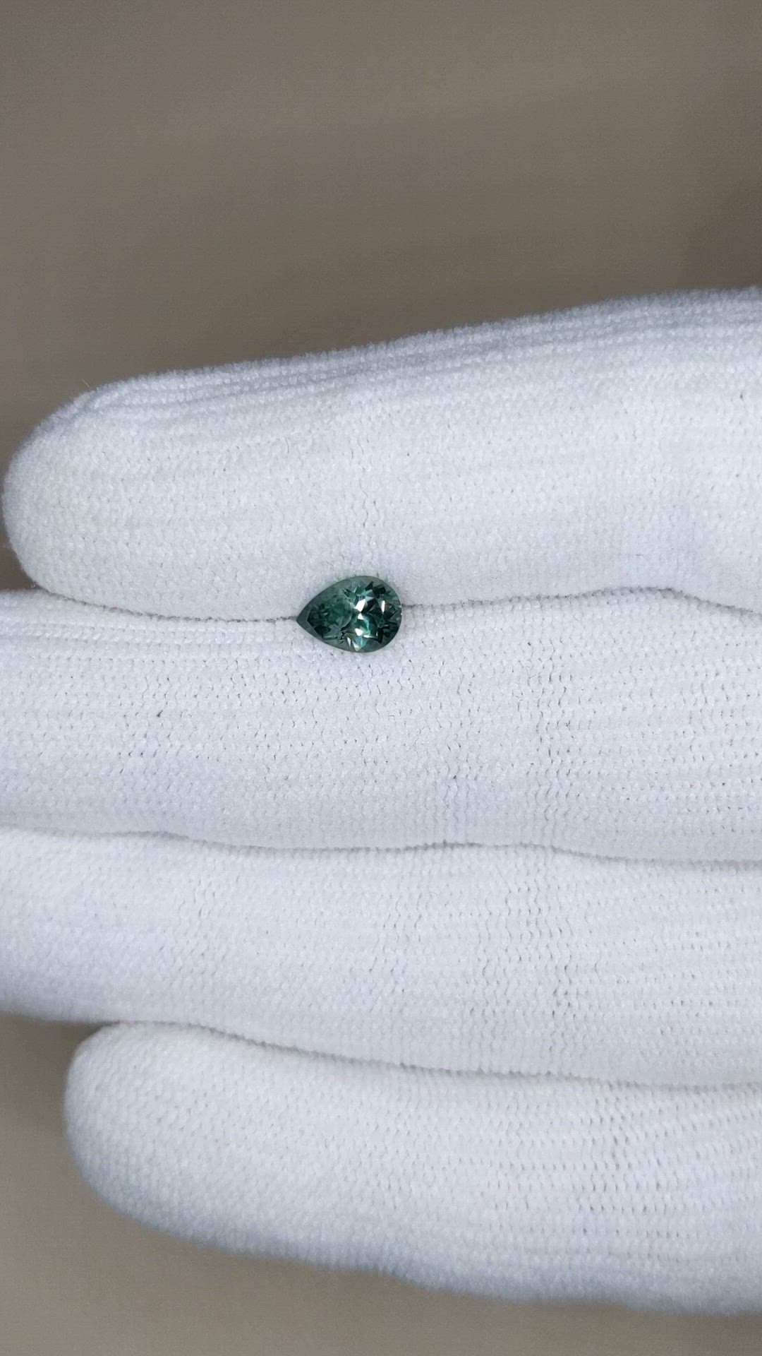 0.84 Ct. Bluish Green Sapphire from Montana Size Video