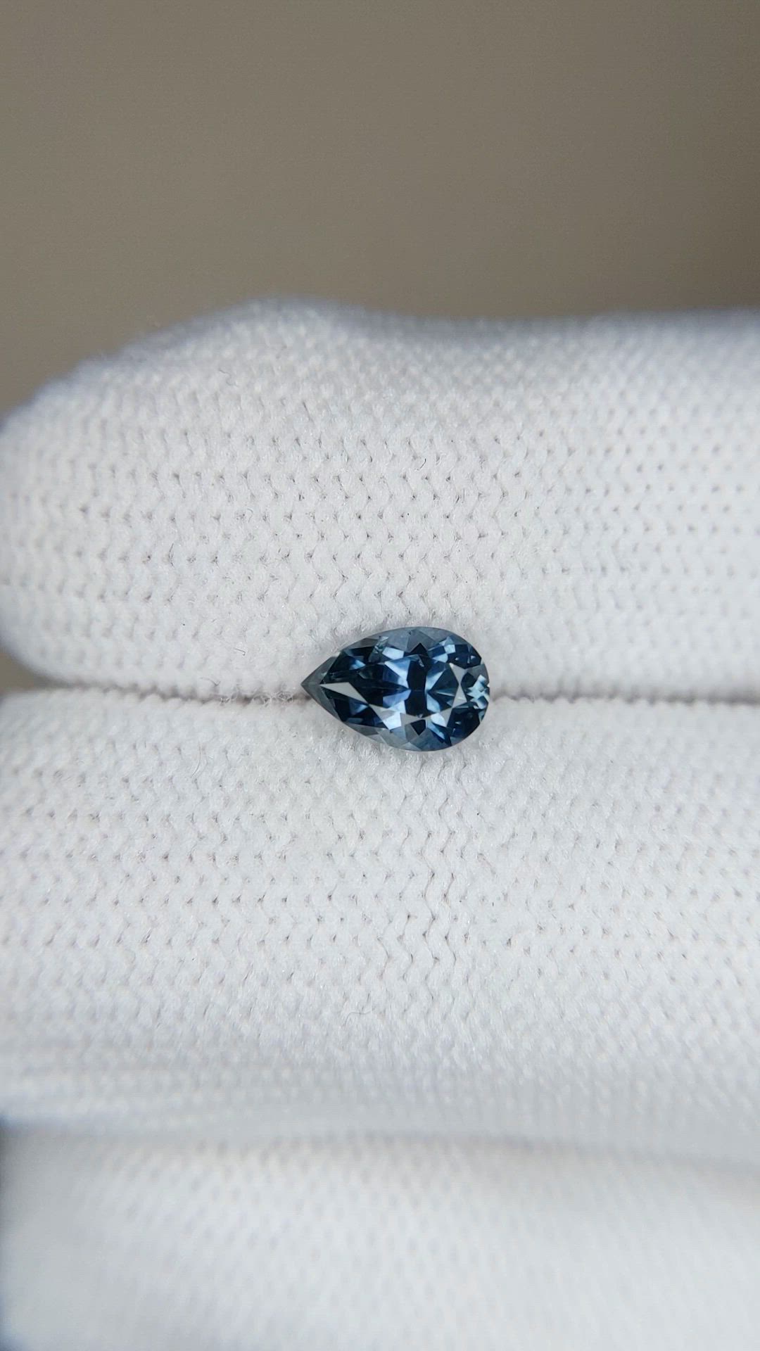 0.78 Ct. Bluish Green Sapphire from Montana Size Video