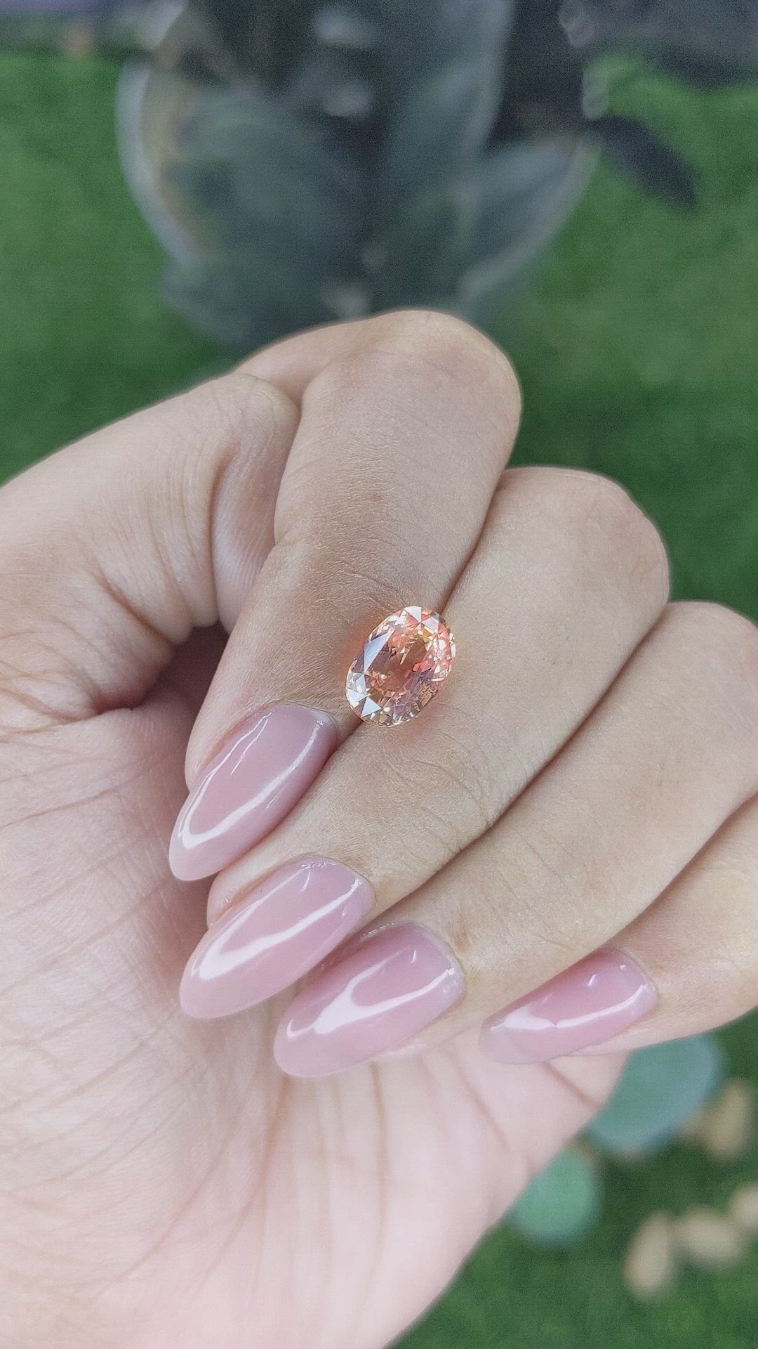 3.04 Ct. Padparadscha Sapphire from Madagascar Size Video