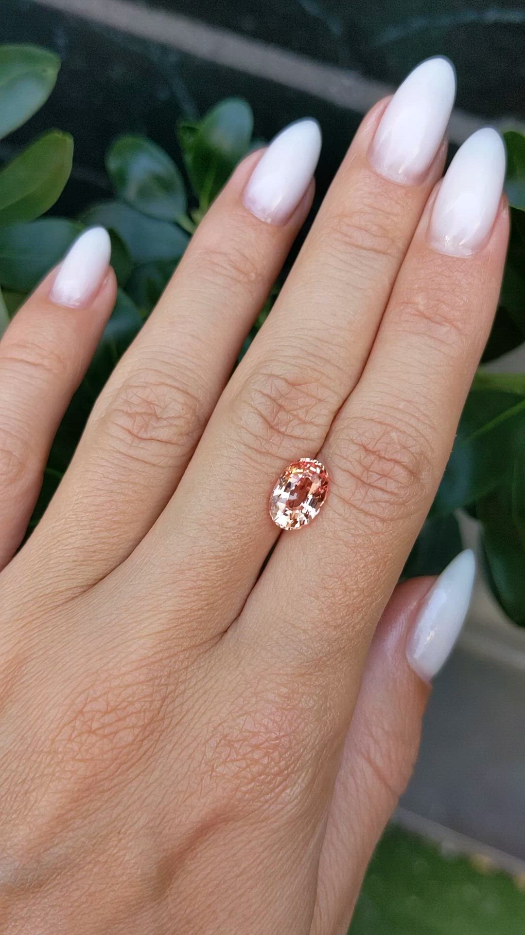 3.04 Ct. Padparadscha Sapphire from Madagascar Size Video