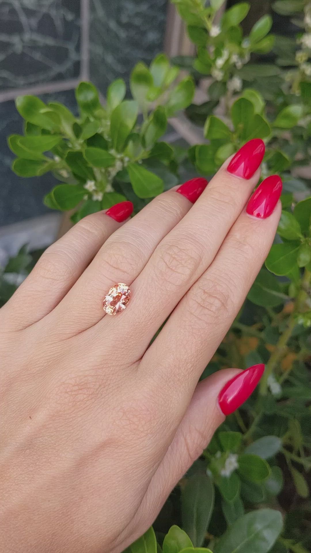 3.04 Ct. Padparadscha Sapphire from Madagascar Size Video