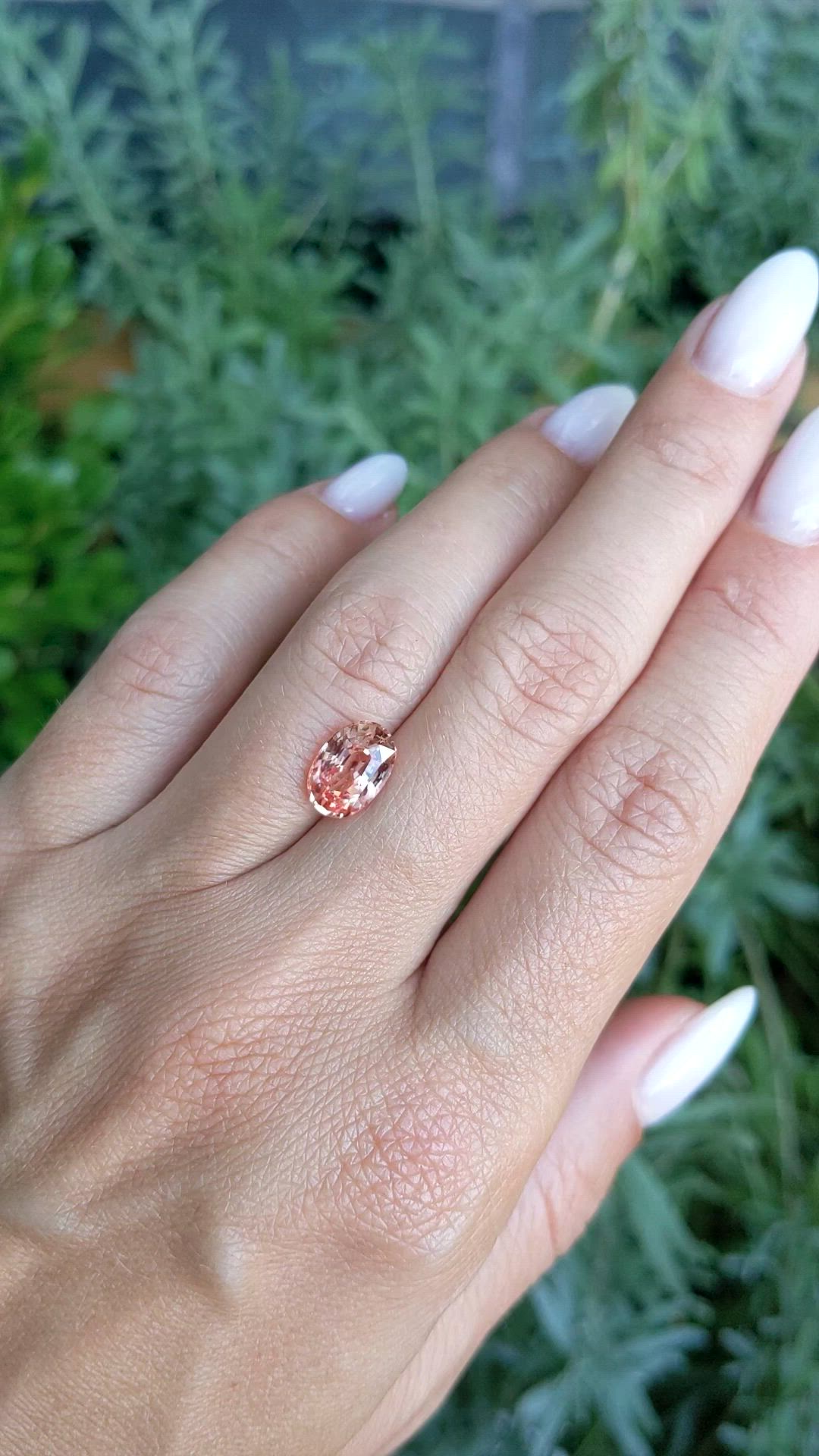 3.04 Ct. Padparadscha Sapphire from Madagascar Size Video