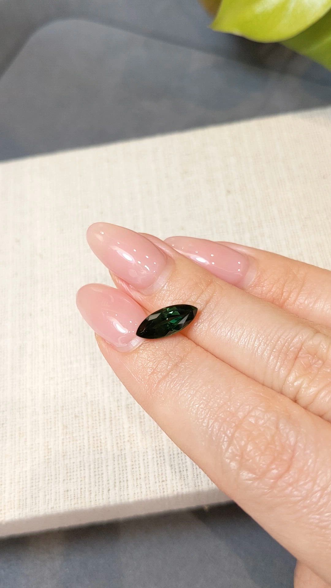 2.02 Ct. Green Sapphire from Australia Size Video