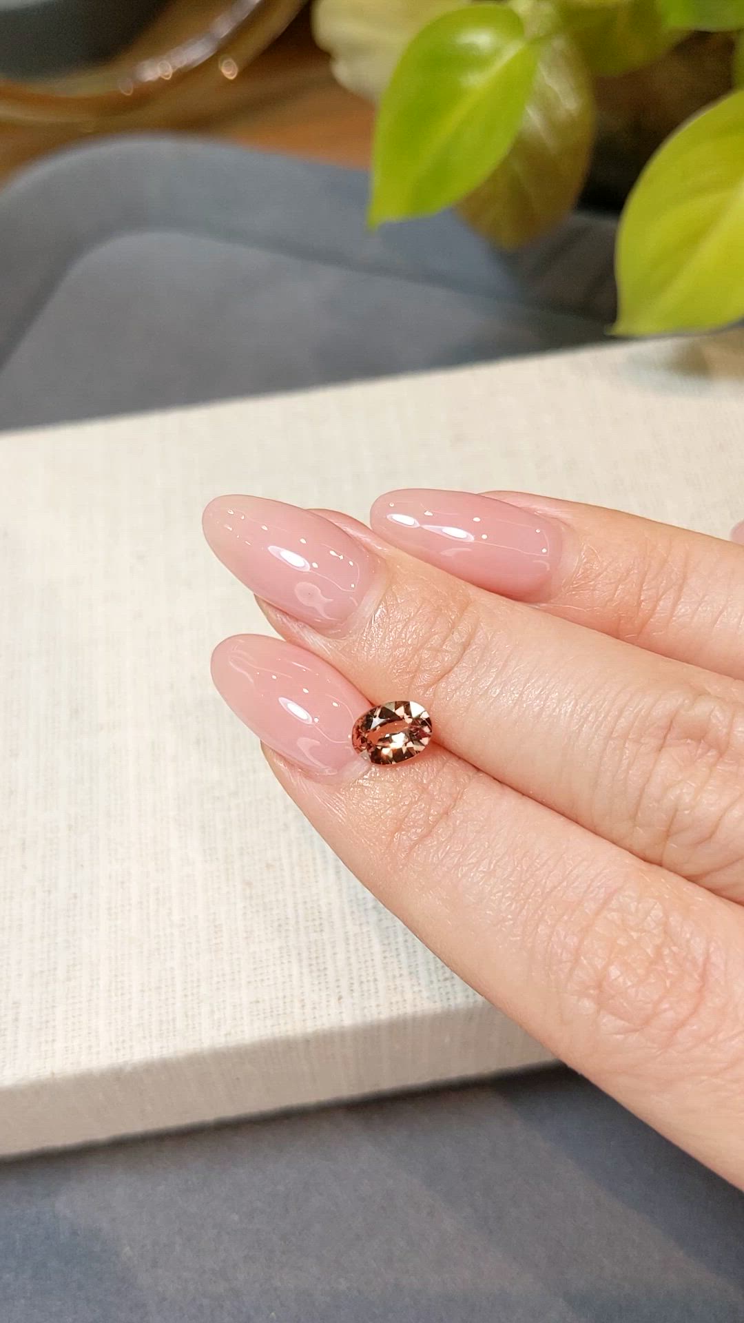 1.12 Ct. Peach Sapphire from Madagascar Size Video