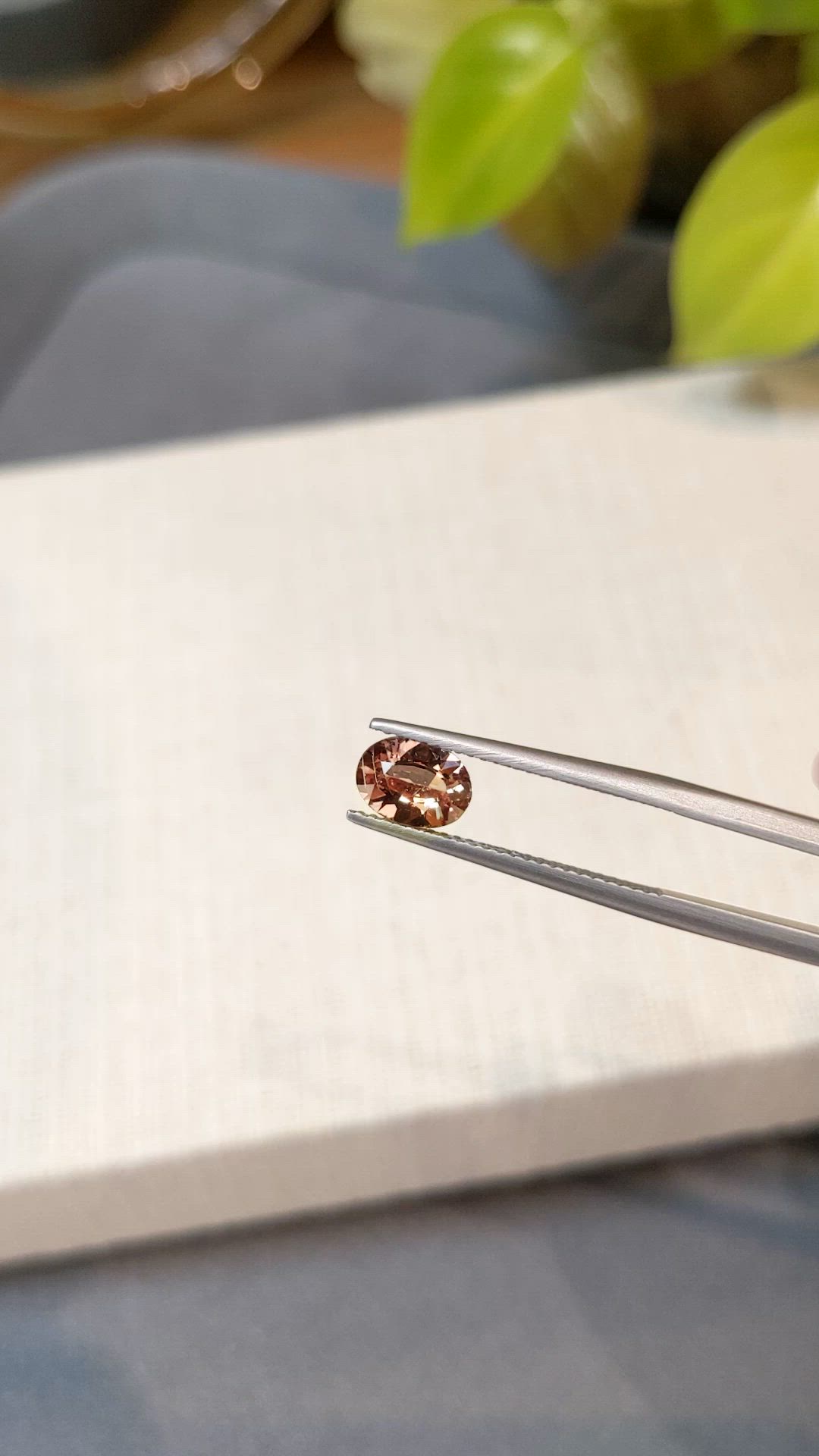 1.12 Ct. Peach Sapphire from Madagascar Size Video