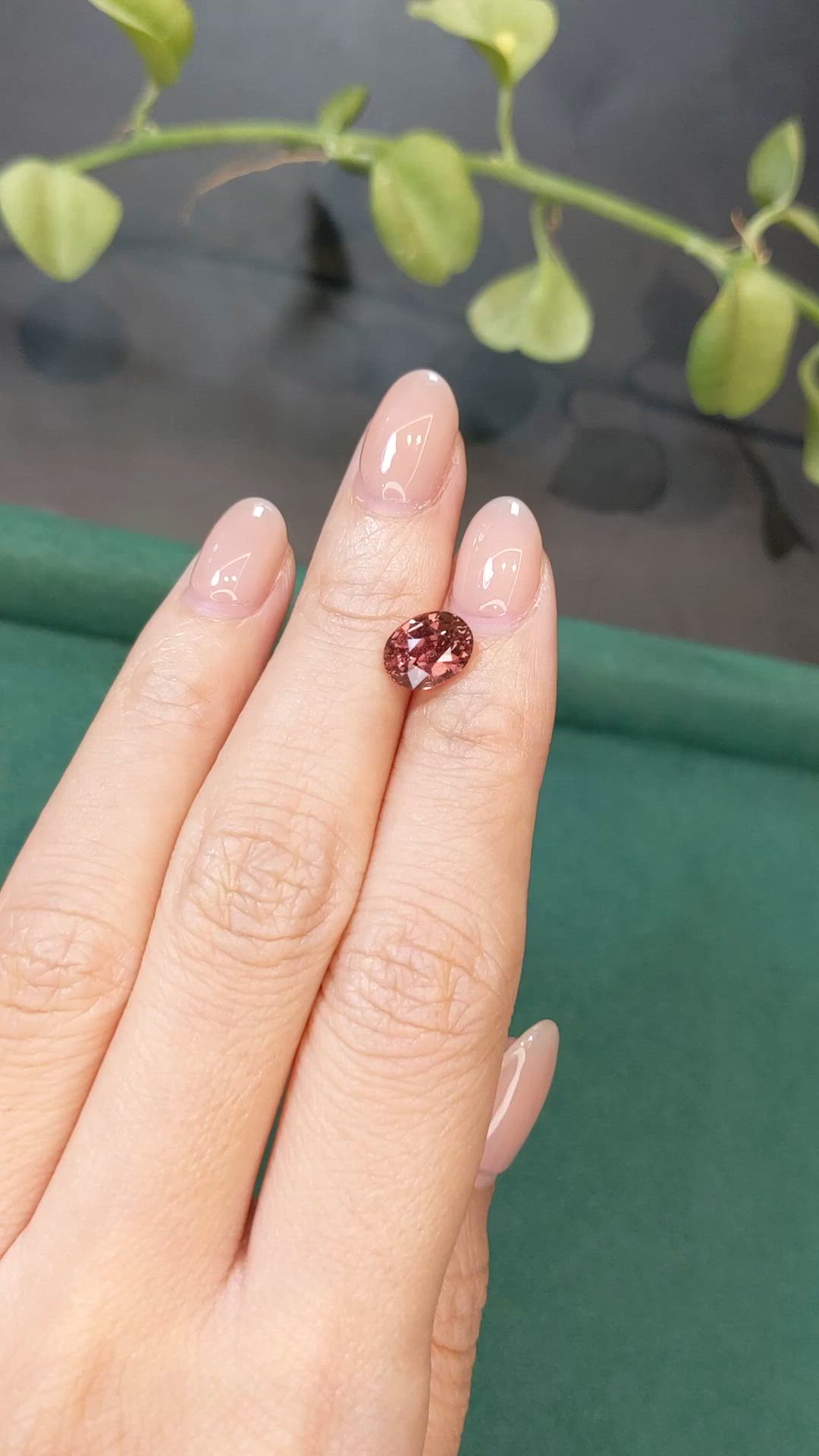 2.61 Ct. Reddish Orange Sapphire from Madagascar Size Video