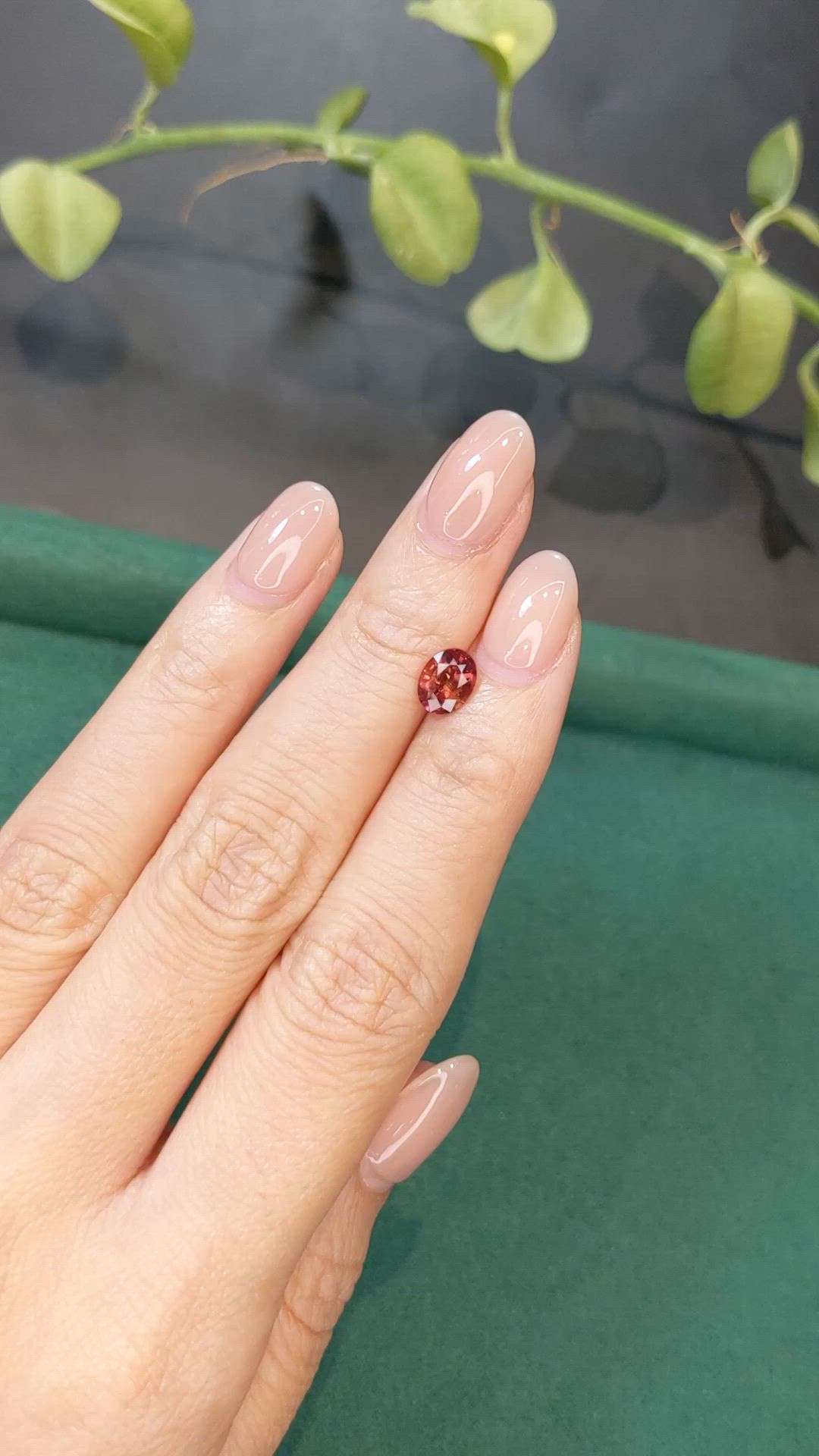 1.10 Ct. Reddish Pink Sapphire from Madagascar Size Video