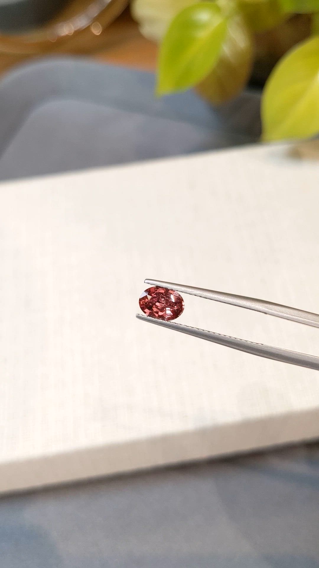 1.08 Ct. Reddish Pink Sapphire from Madagascar Size Video