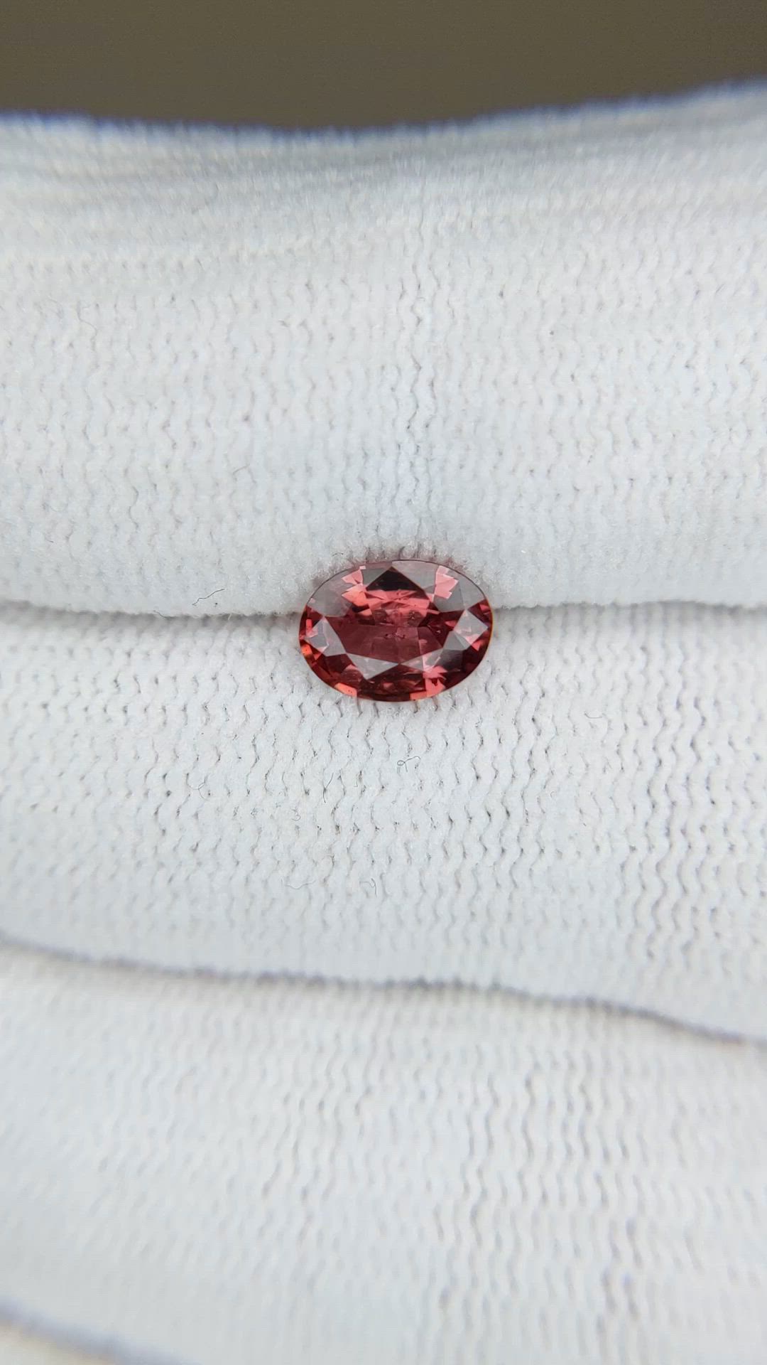 1.08 Ct. Reddish Pink Sapphire from Madagascar Size Video