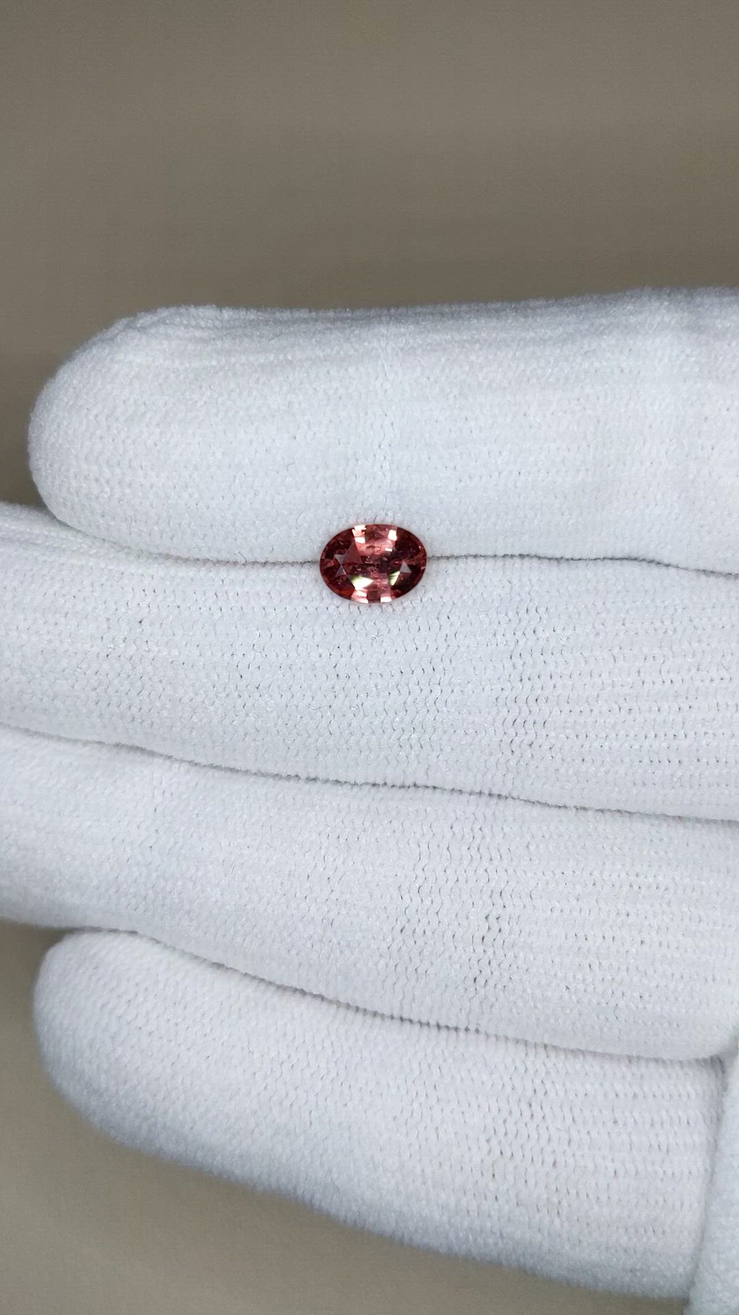 1.08 Ct. Reddish Pink Sapphire from Madagascar Size Video