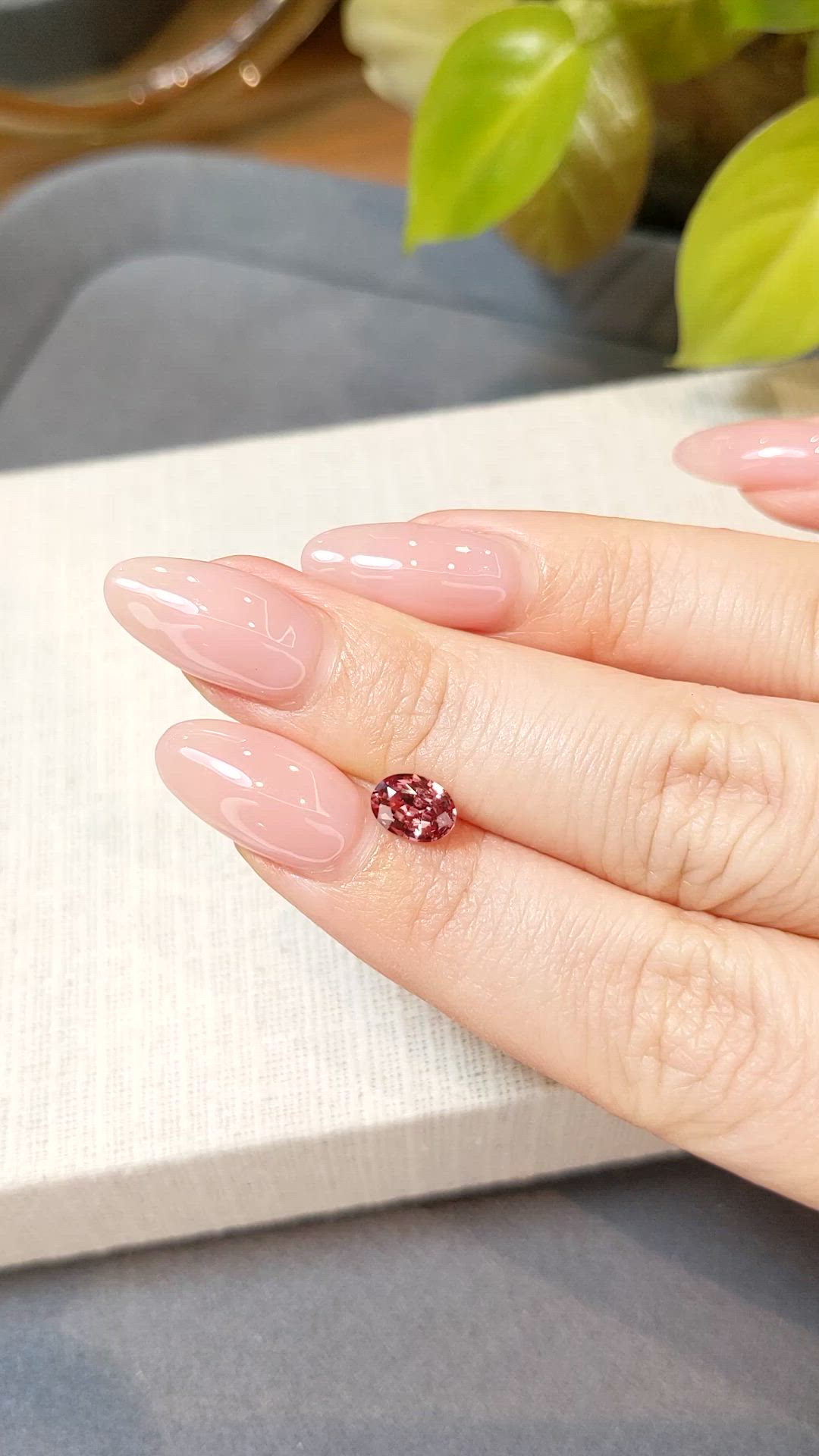 1.08 Ct. Reddish Pink Sapphire from Madagascar Size Video
