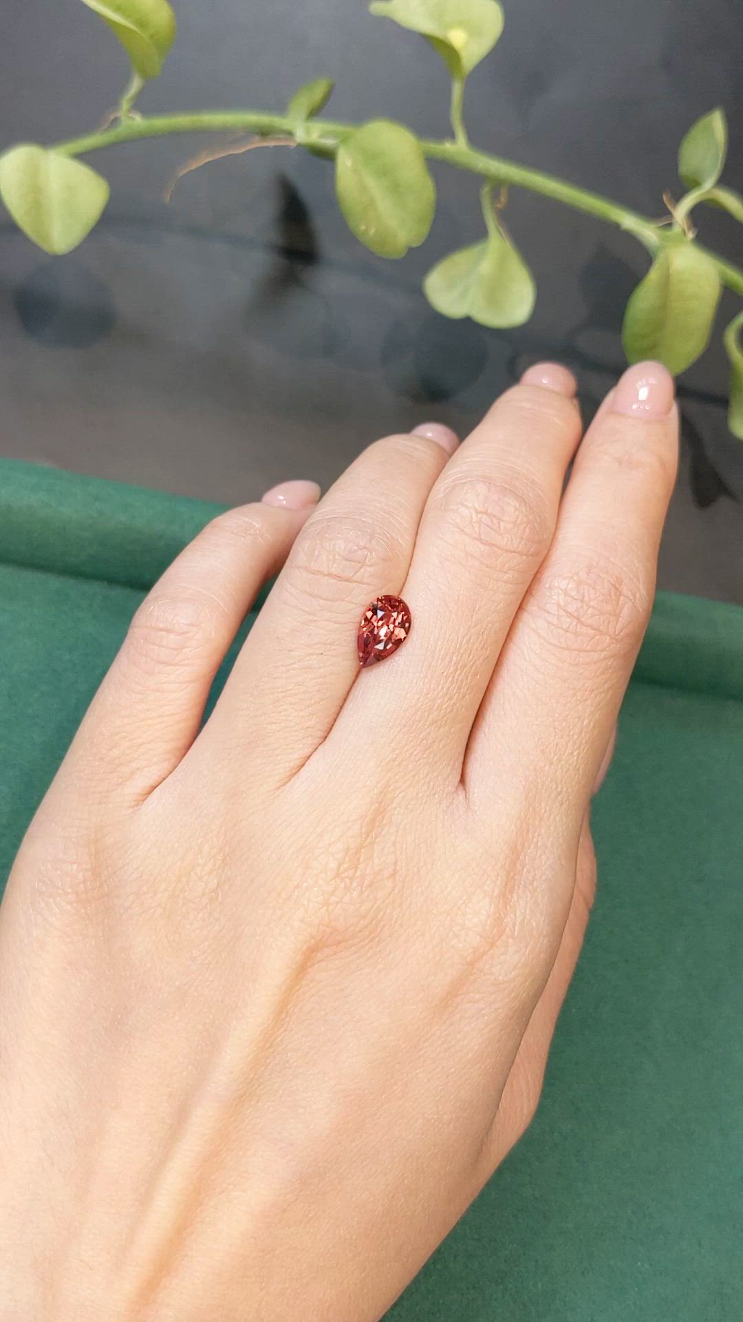 1.92 Ct. Reddish Pink Sapphire from Madagascar Size Video