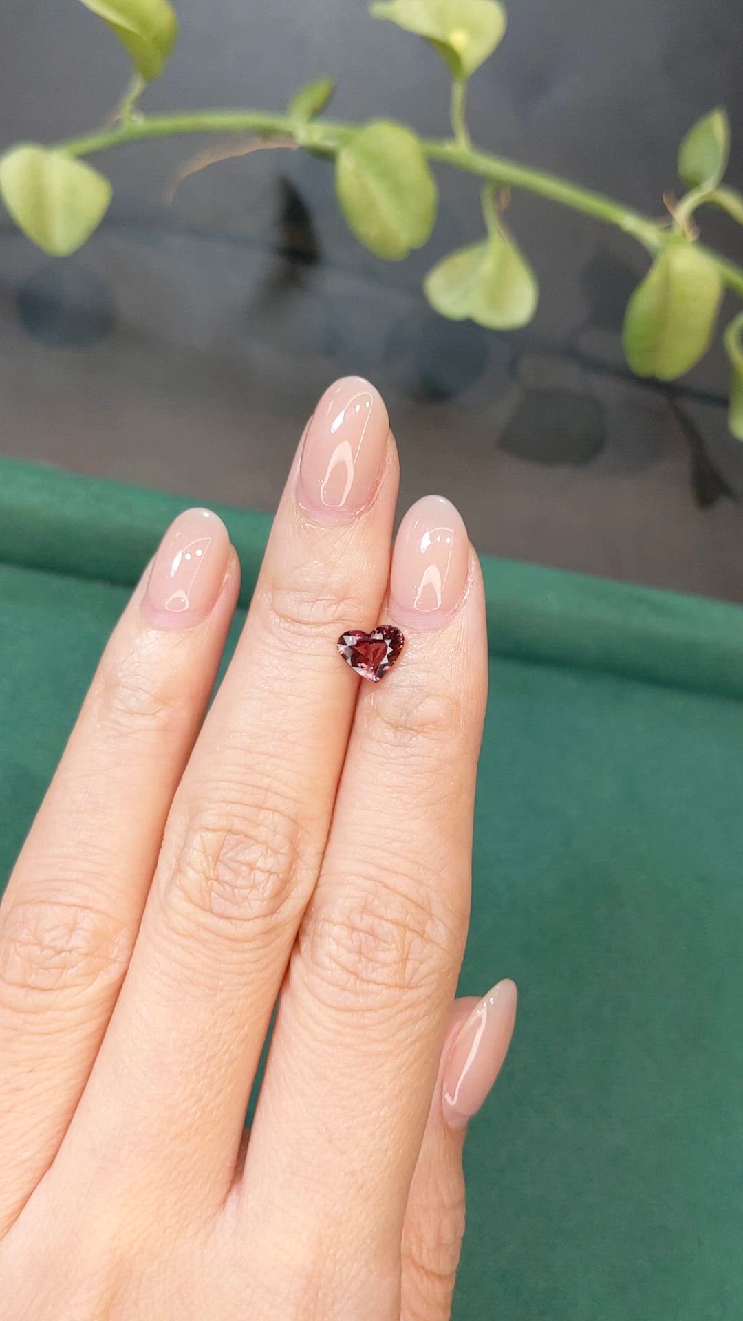 1.05 Ct. Reddish Pink Sapphire from Madagascar Size Video