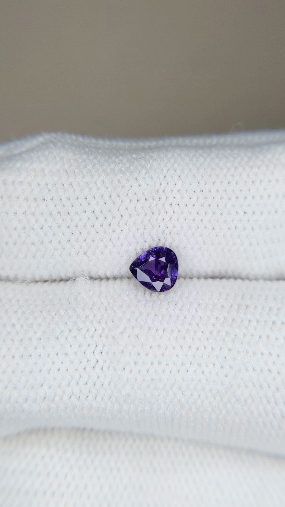 0.41 Ct. Purple Sapphire from Ceylon (Sri Lanka) Size Video