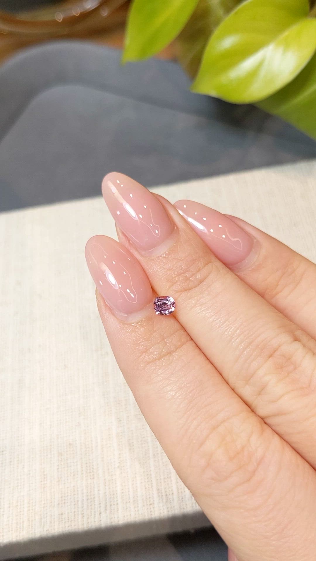 0.31 Ct. Pink Sapphire from Ceylon (Sri Lanka) Size Video