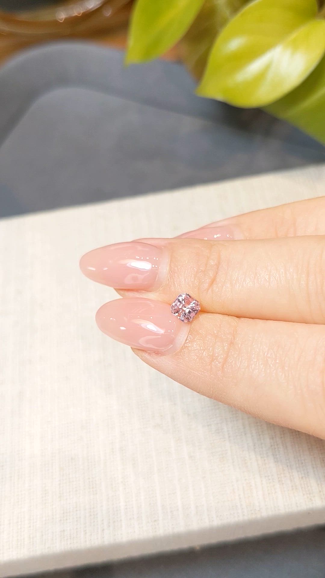 0.75 Ct. Pink Sapphire from Ceylon (Sri Lanka) Size Video