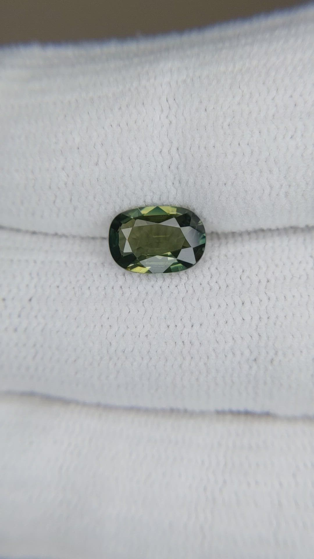 1.44 Ct. Green Sapphire from Thailand Size Video