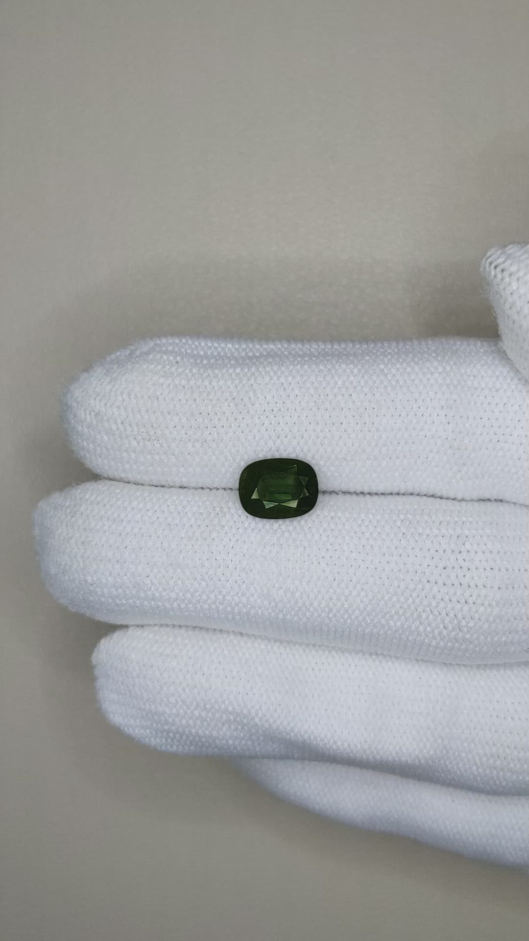 1.97 Ct. Green Sapphire from Thailand Size Video