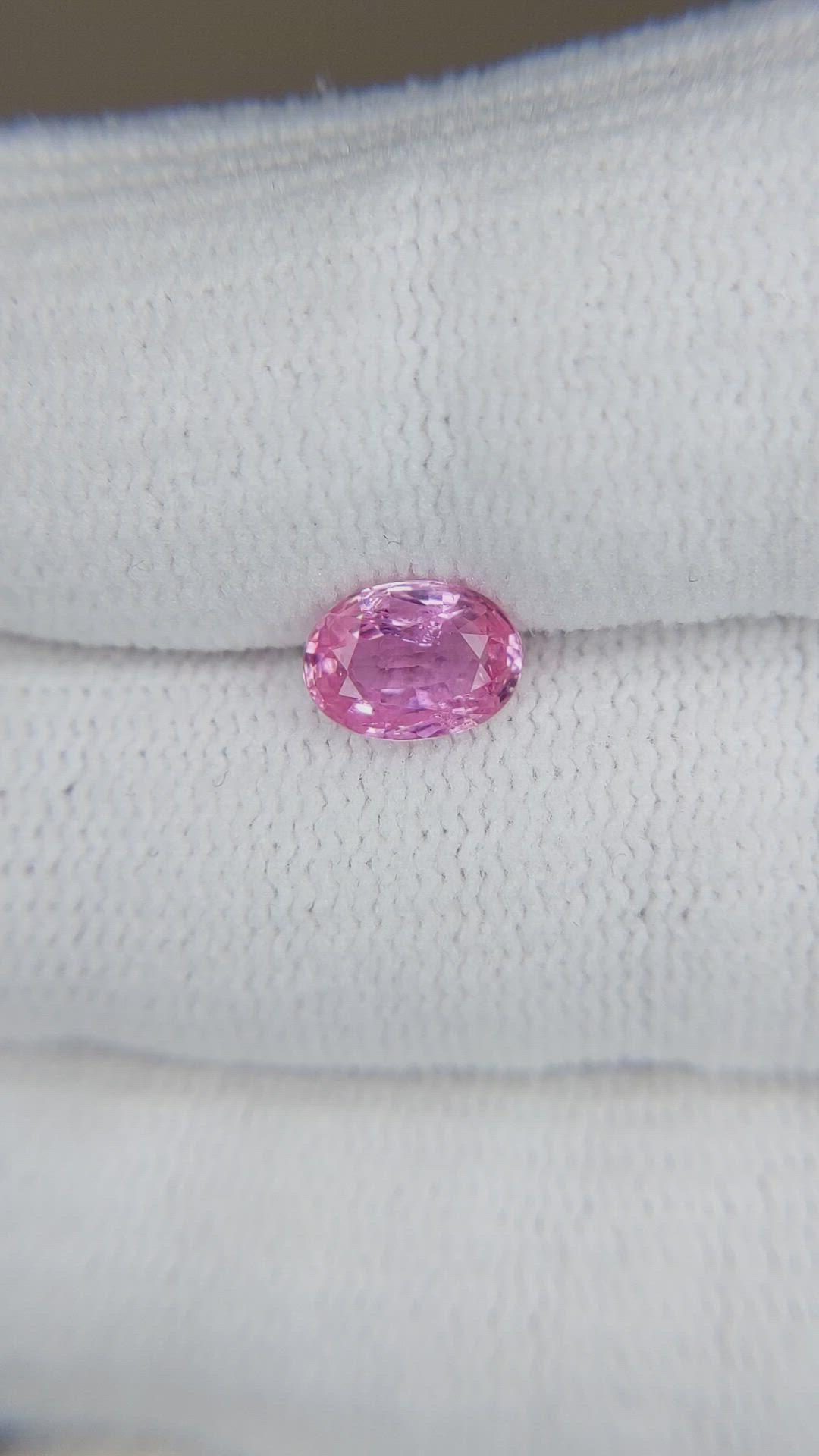 1.17 Ct. Pink Sapphire from Ceylon (Sri Lanka) Size Video