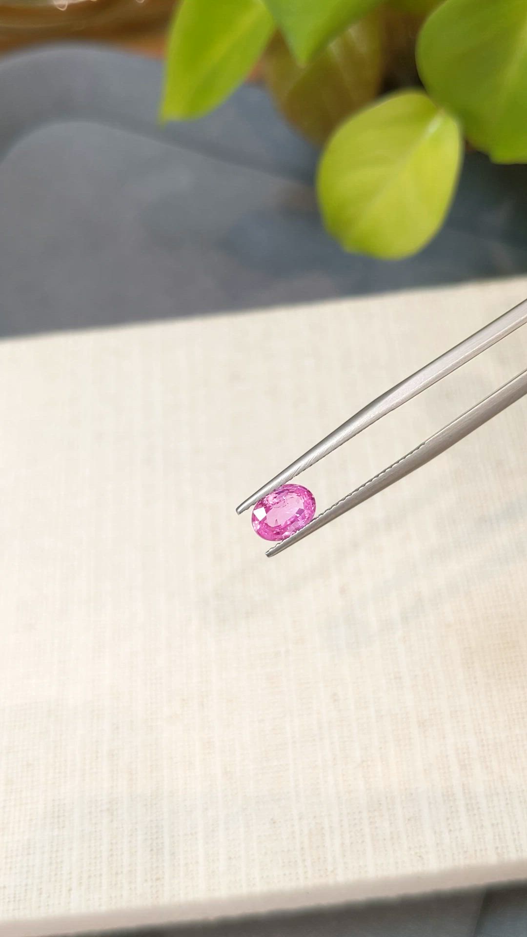 1.17 Ct. Pink Sapphire from Ceylon (Sri Lanka) Size Video