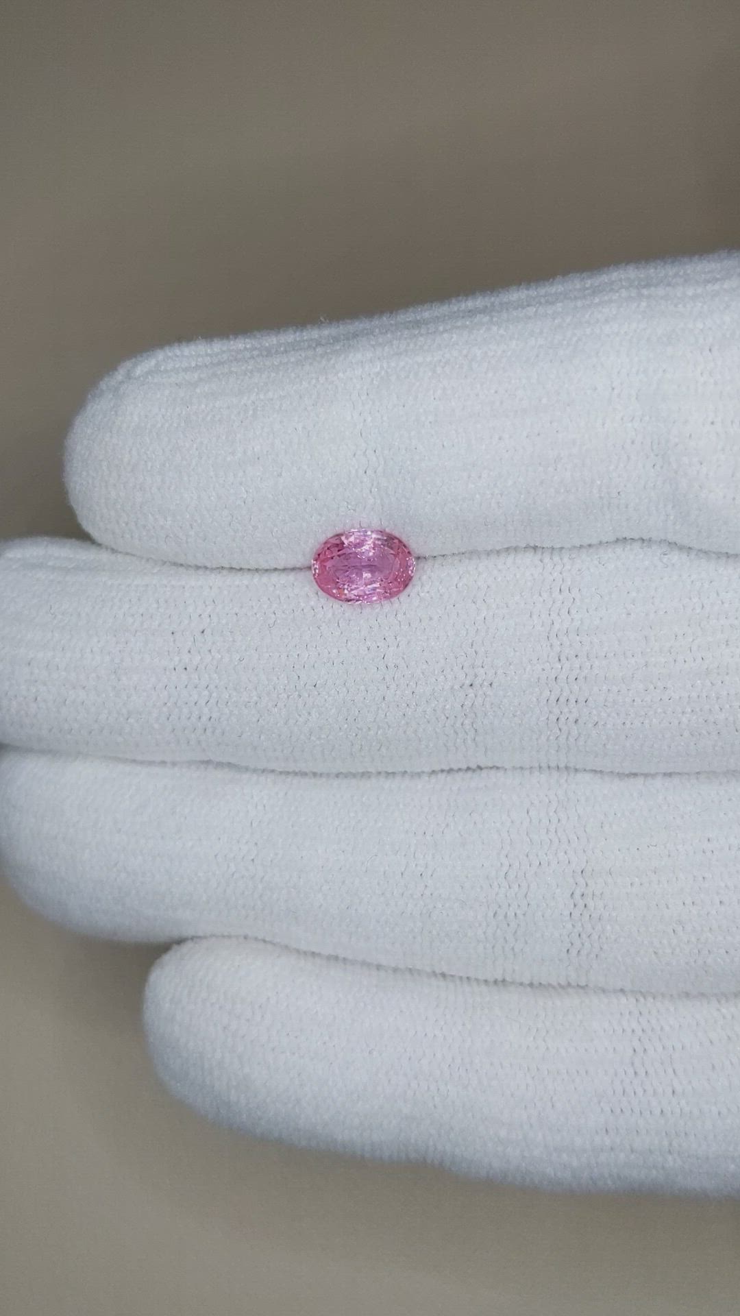 1.17 Ct. Pink Sapphire from Ceylon (Sri Lanka) Size Video