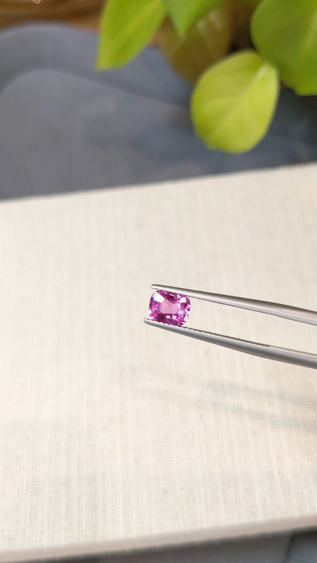 1.02 Ct. Pink Sapphire from Madagascar Size Video
