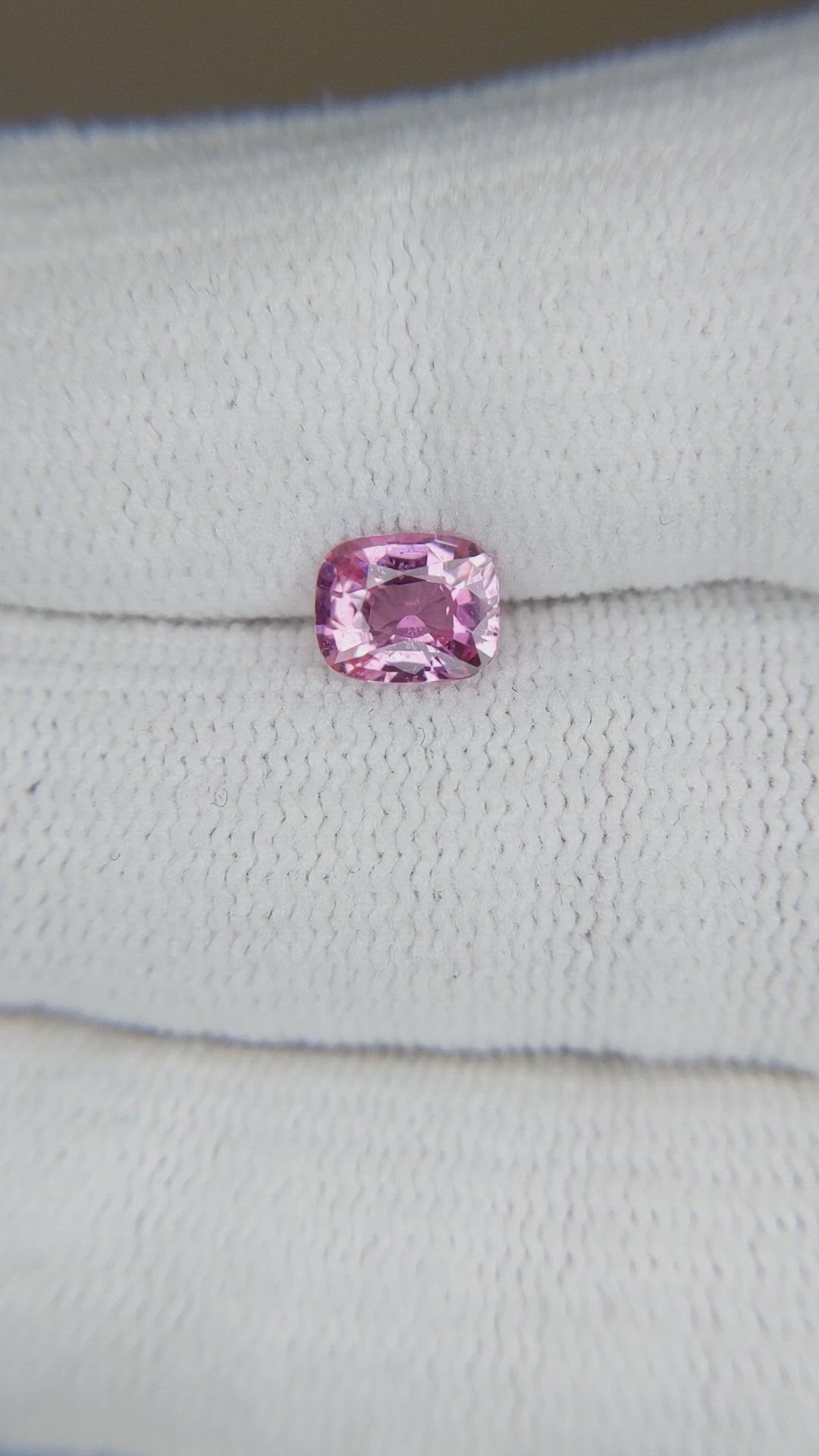 1.02 Ct. Pink Sapphire from Madagascar Size Video