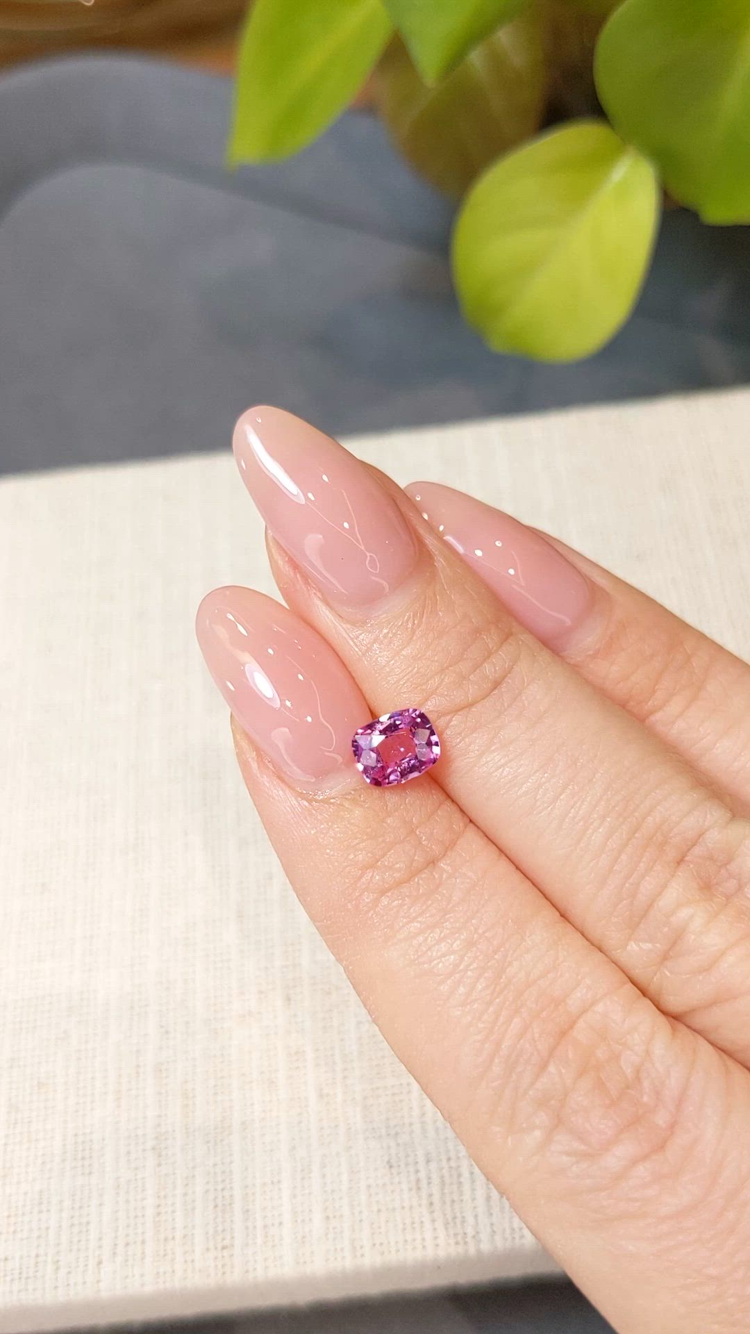 1.02 Ct. Pink Sapphire from Madagascar Size Video