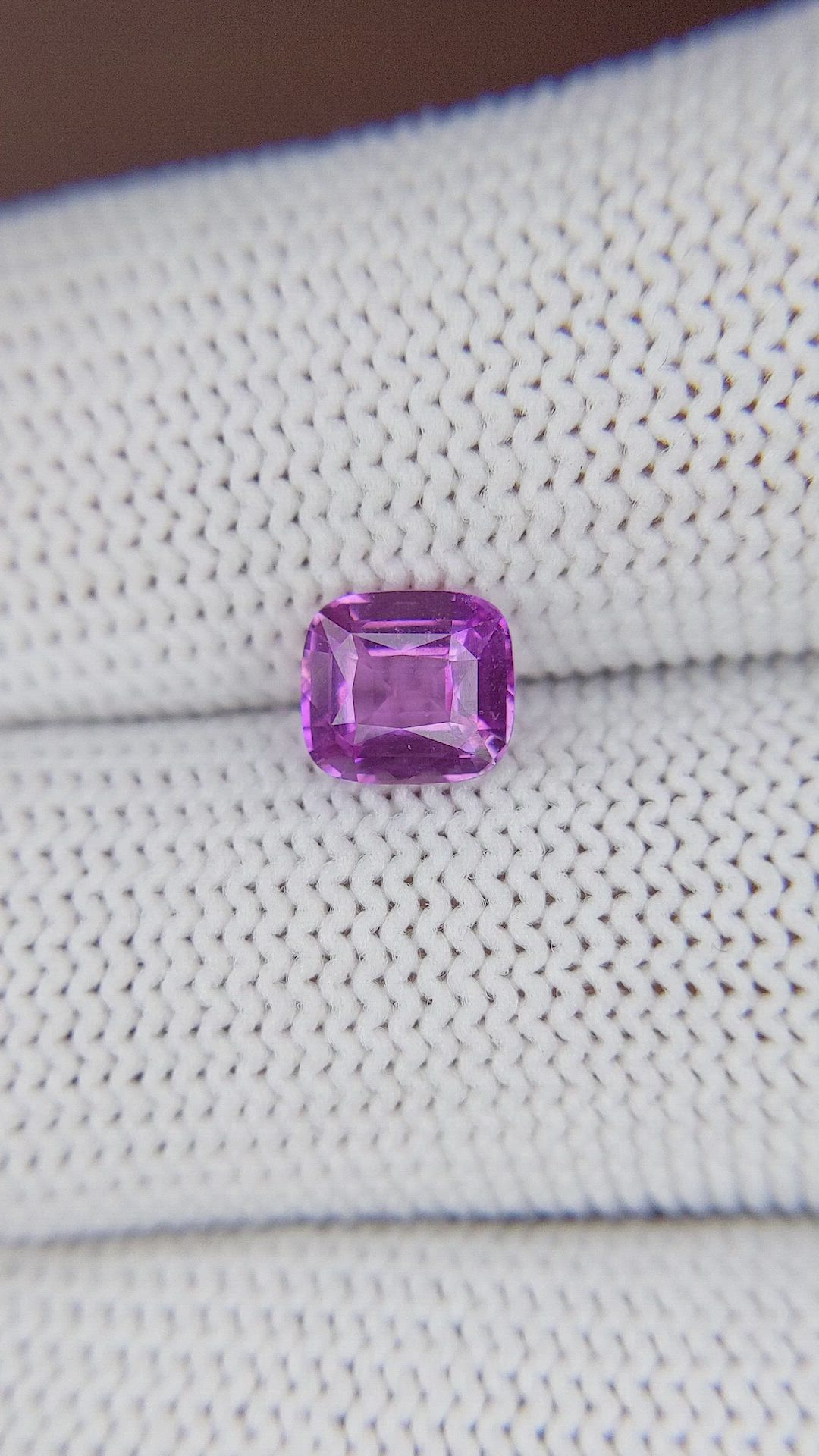 1.21 Ct. Pinkish Purple Sapphire from Madagascar Size Video