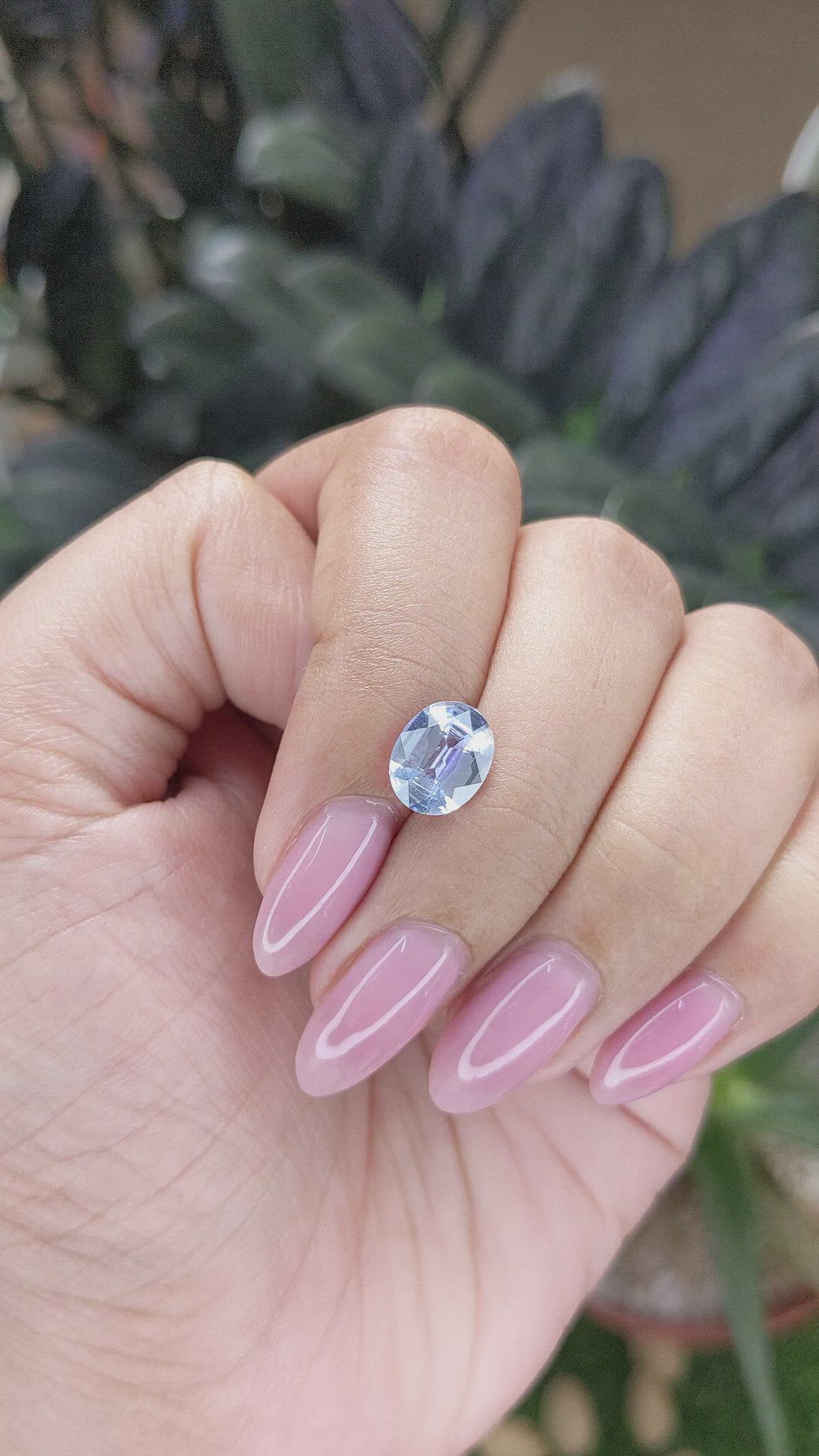 2.25 Ct. Blue Sapphire from Ceylon (Sri Lanka) Size Video