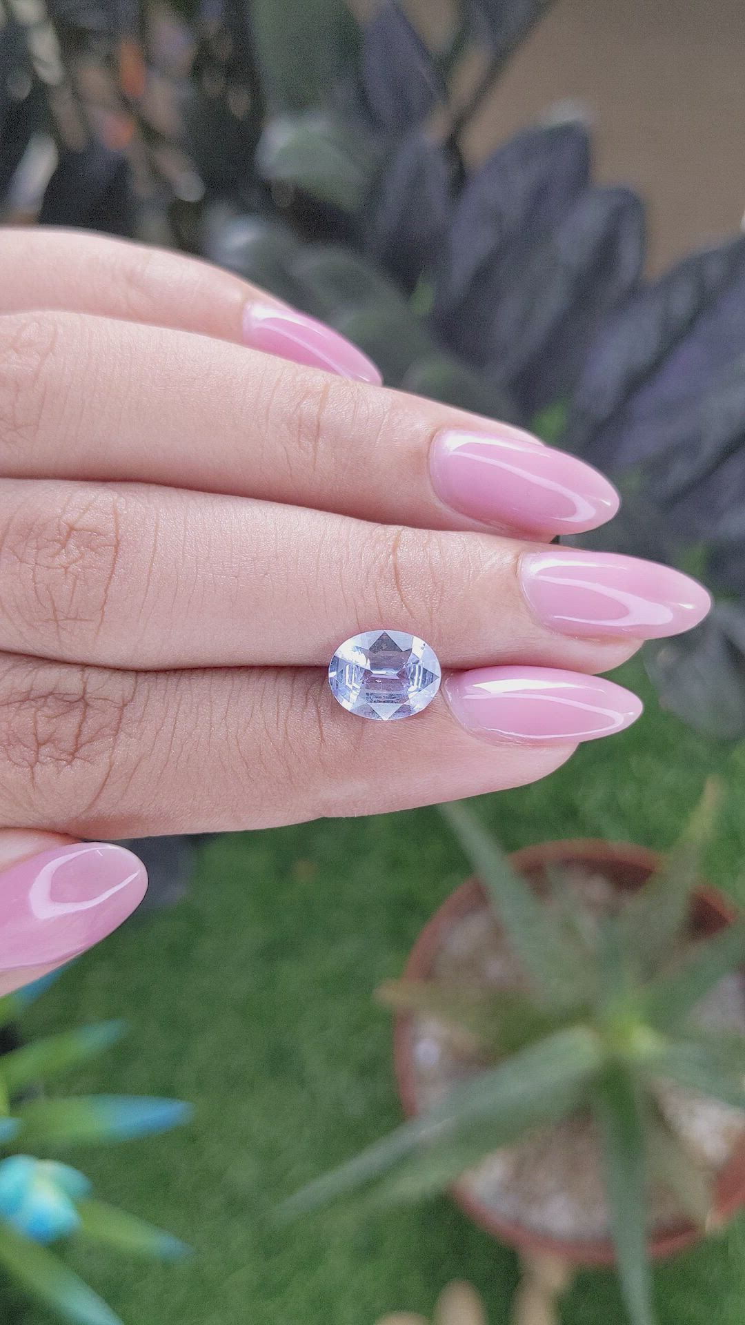 2.25 Ct. Blue Sapphire from Ceylon (Sri Lanka) Size Video